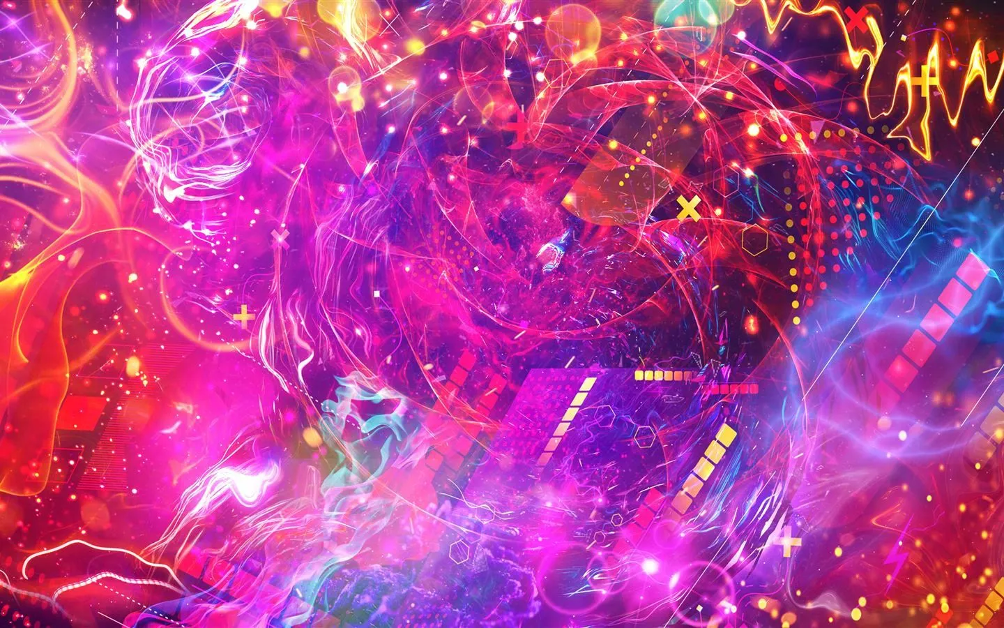 neo space pattern squares abstract 5k MacBook Air Wallpaper Download