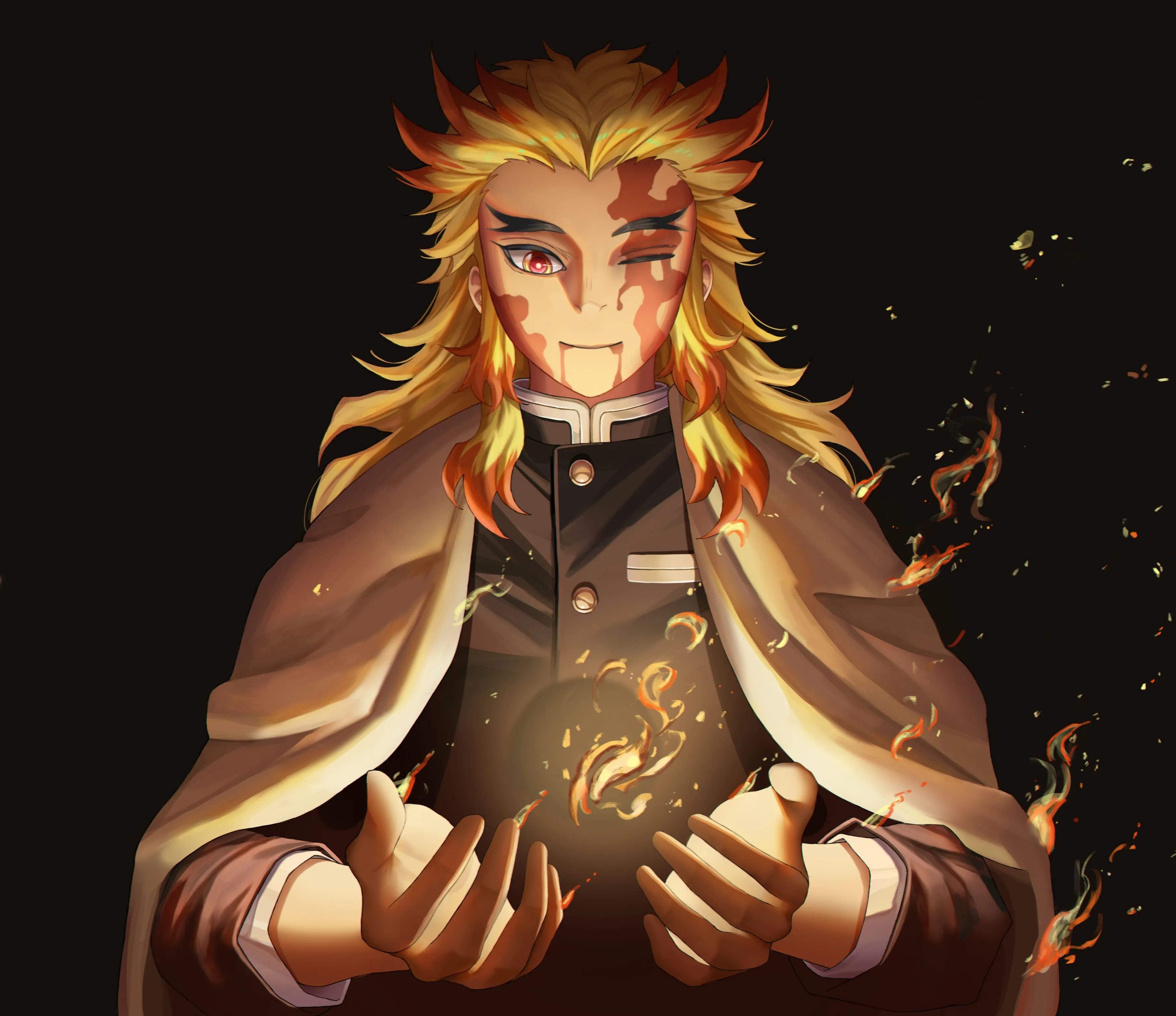 Kyojuro Rengoku Art 22 Wallpaper, HD Anime 4K Wallpaper, Image and Background