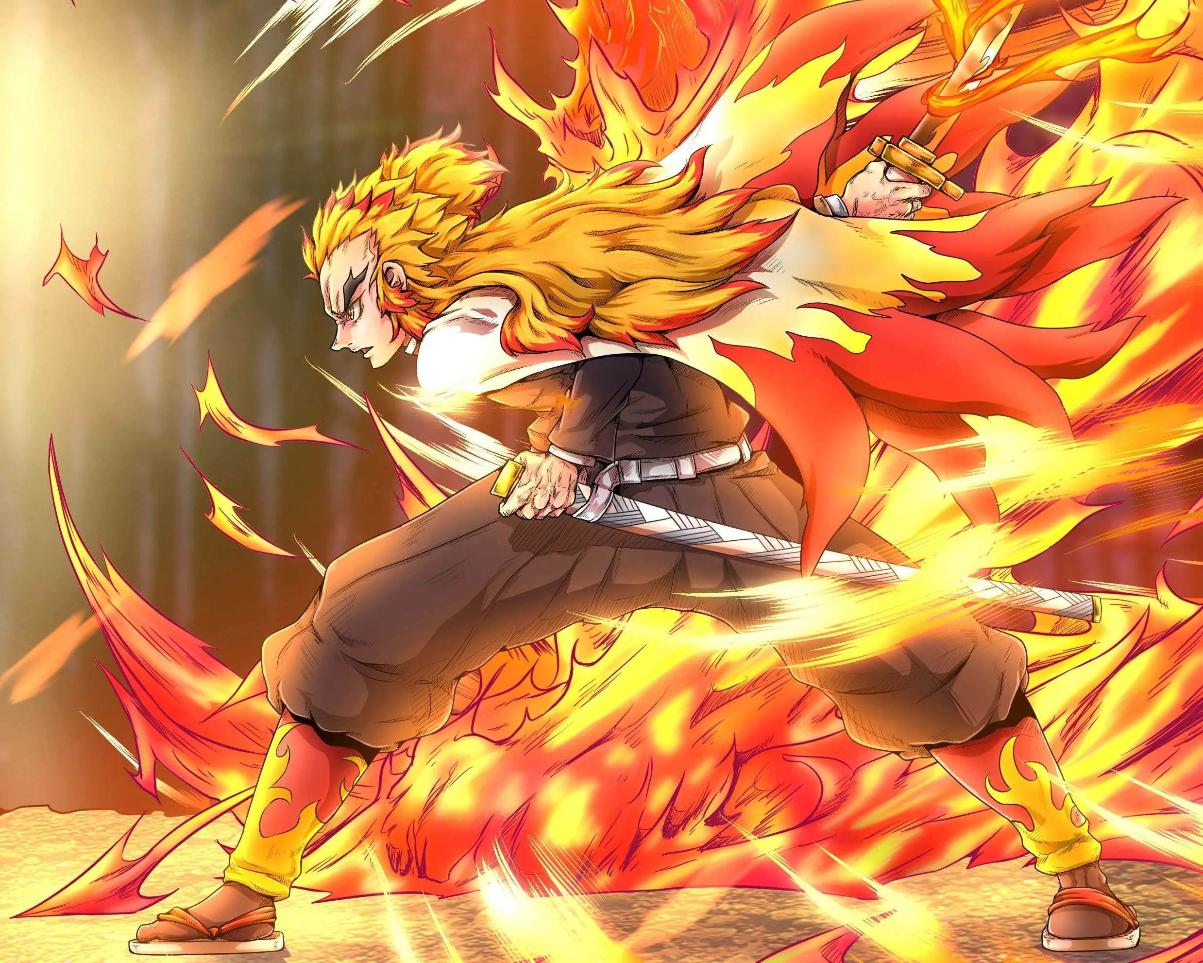 Demon Slayer: Kimetsu No Yaiba HD, Kyojuro Rengoku, HD Wallpaper