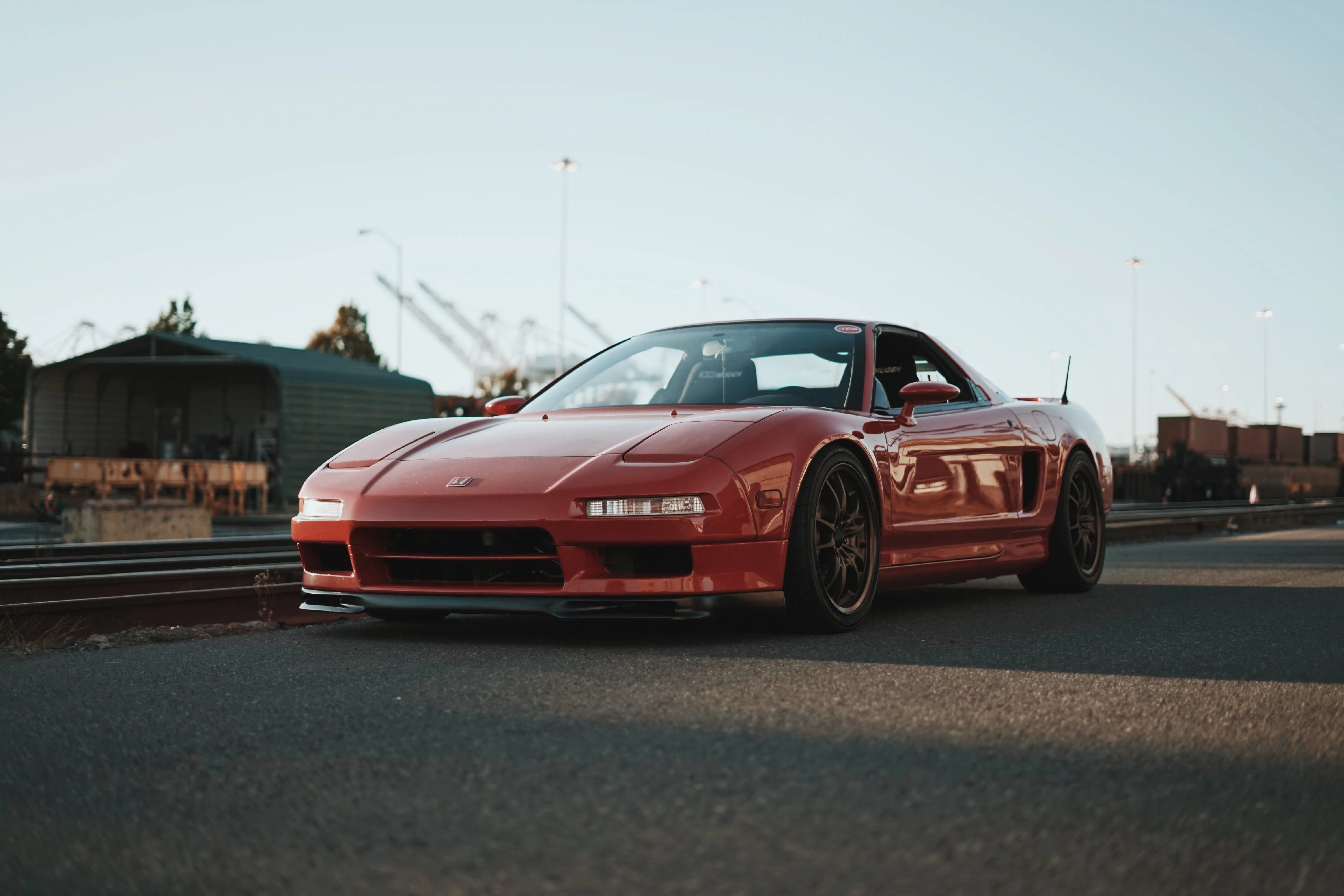Wallpaper red, road, sport car, honda nsx, Japan Car for mobile and desktop, section honda, resolution 6000x4000
