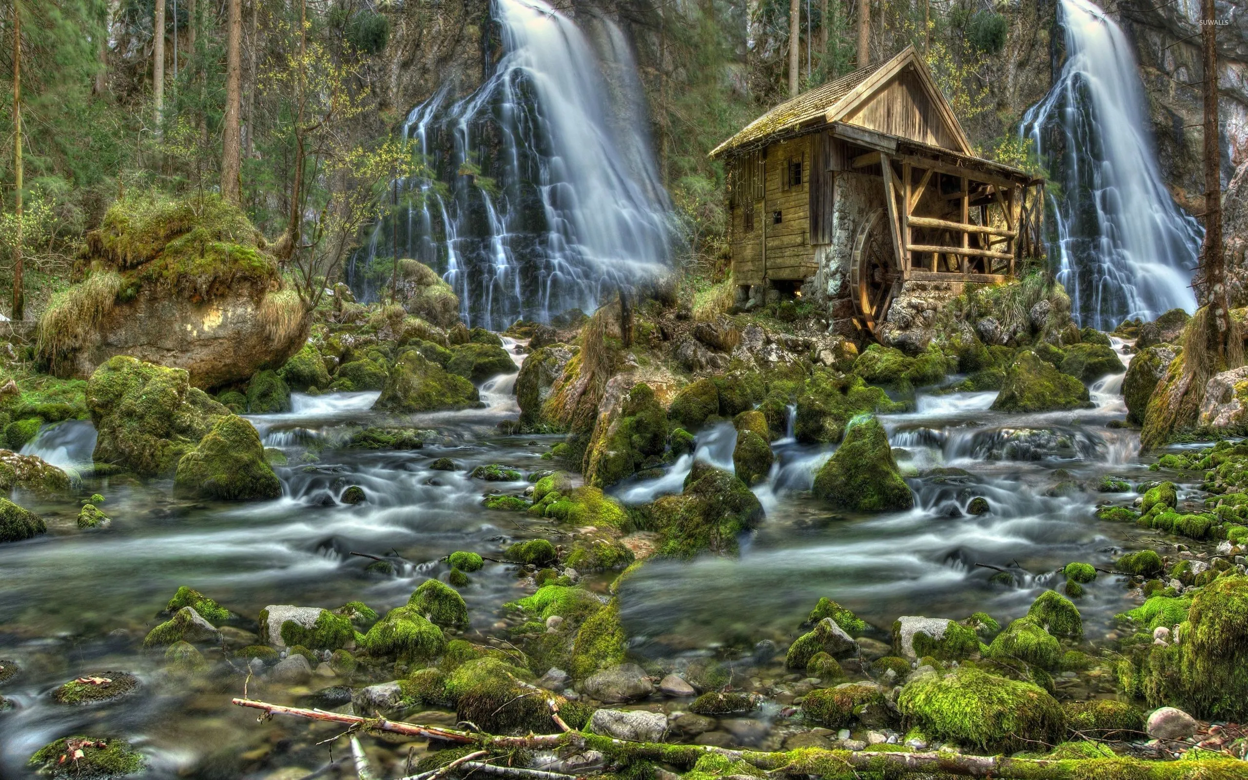 Watermill wallpaper wallpaper