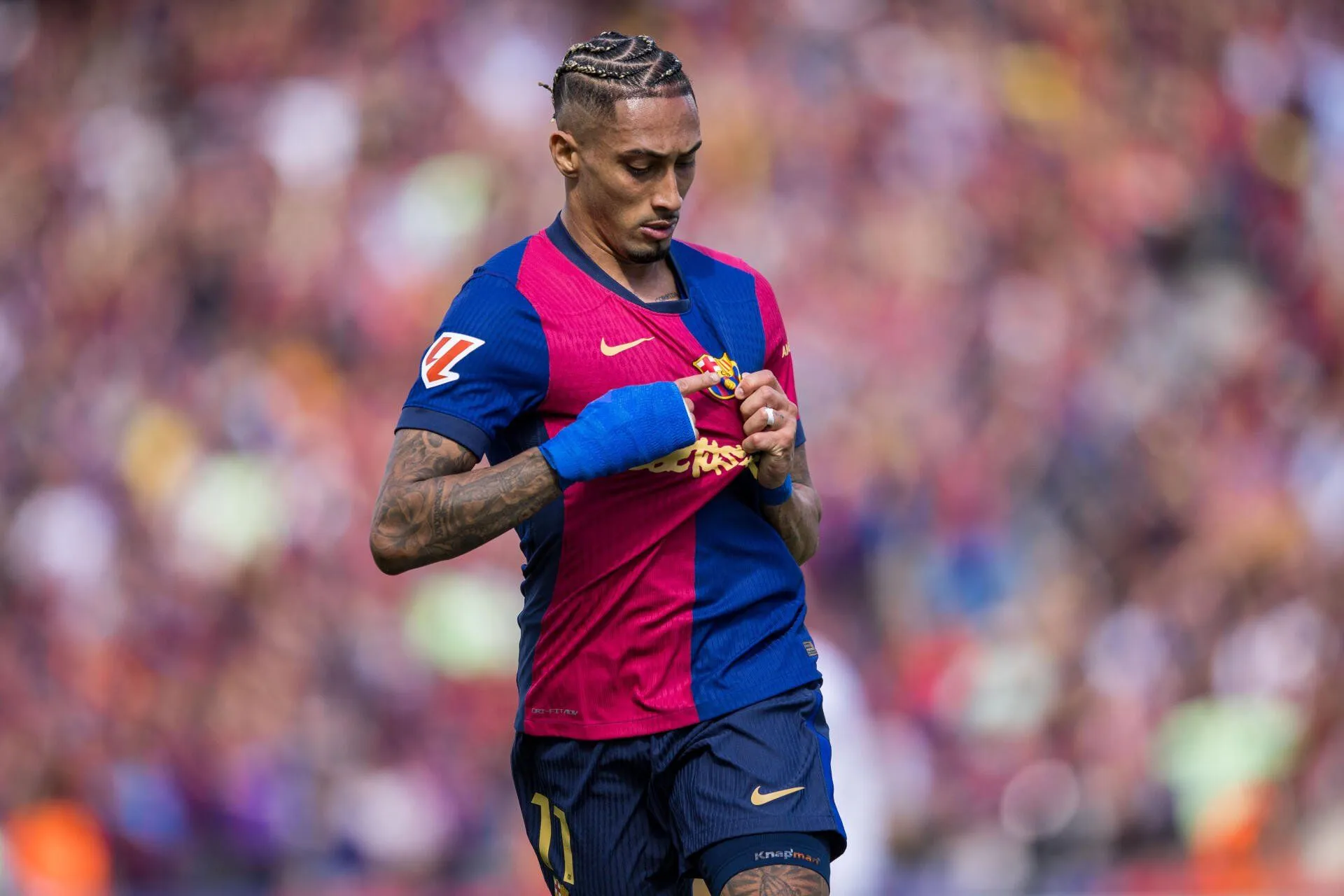 Download Sports Soccer FC Barcelona Raphinha 4k Ultra HD Wallpaperx4000