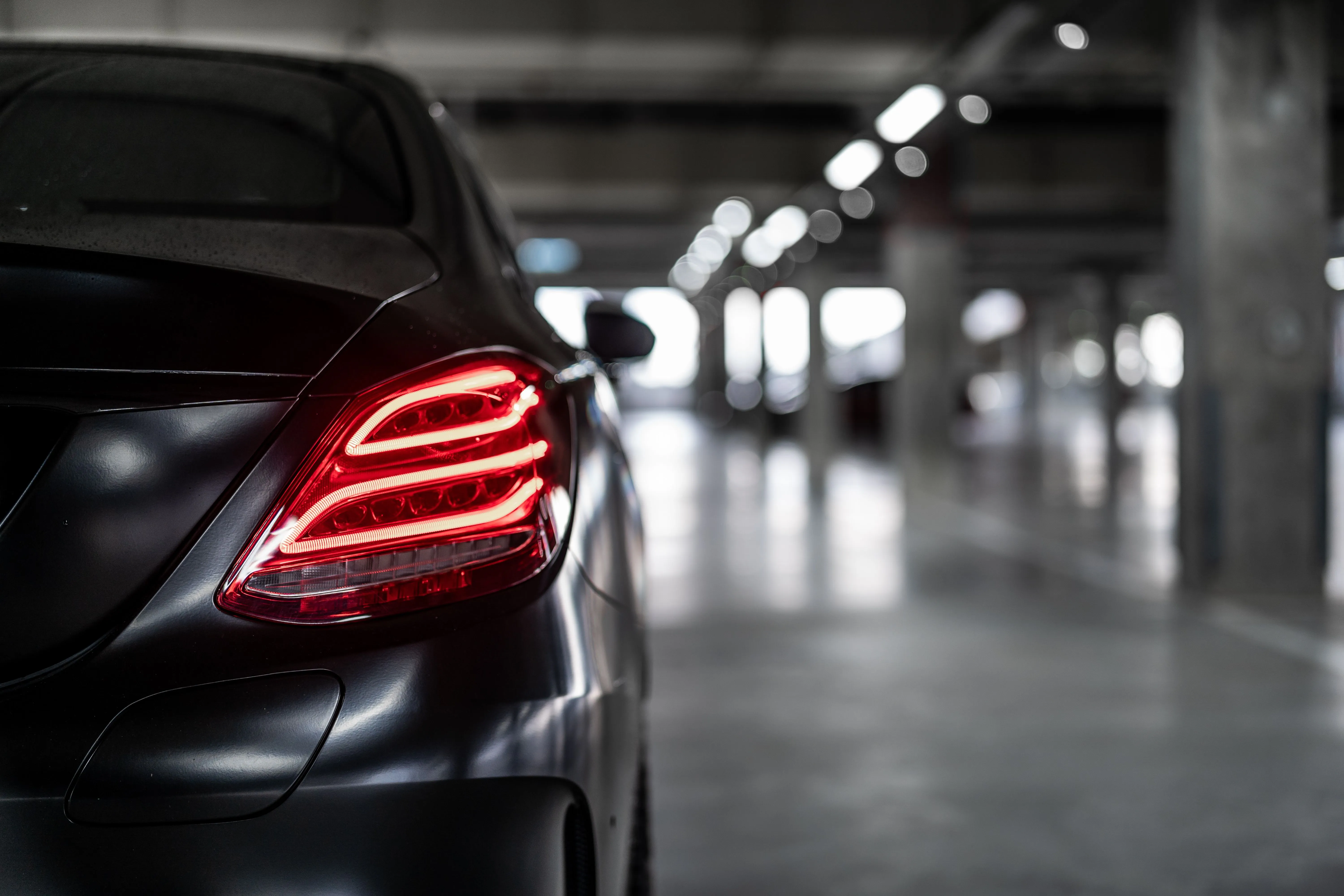 Wallpaper Black Car on Road During Night Time, Background Free Image