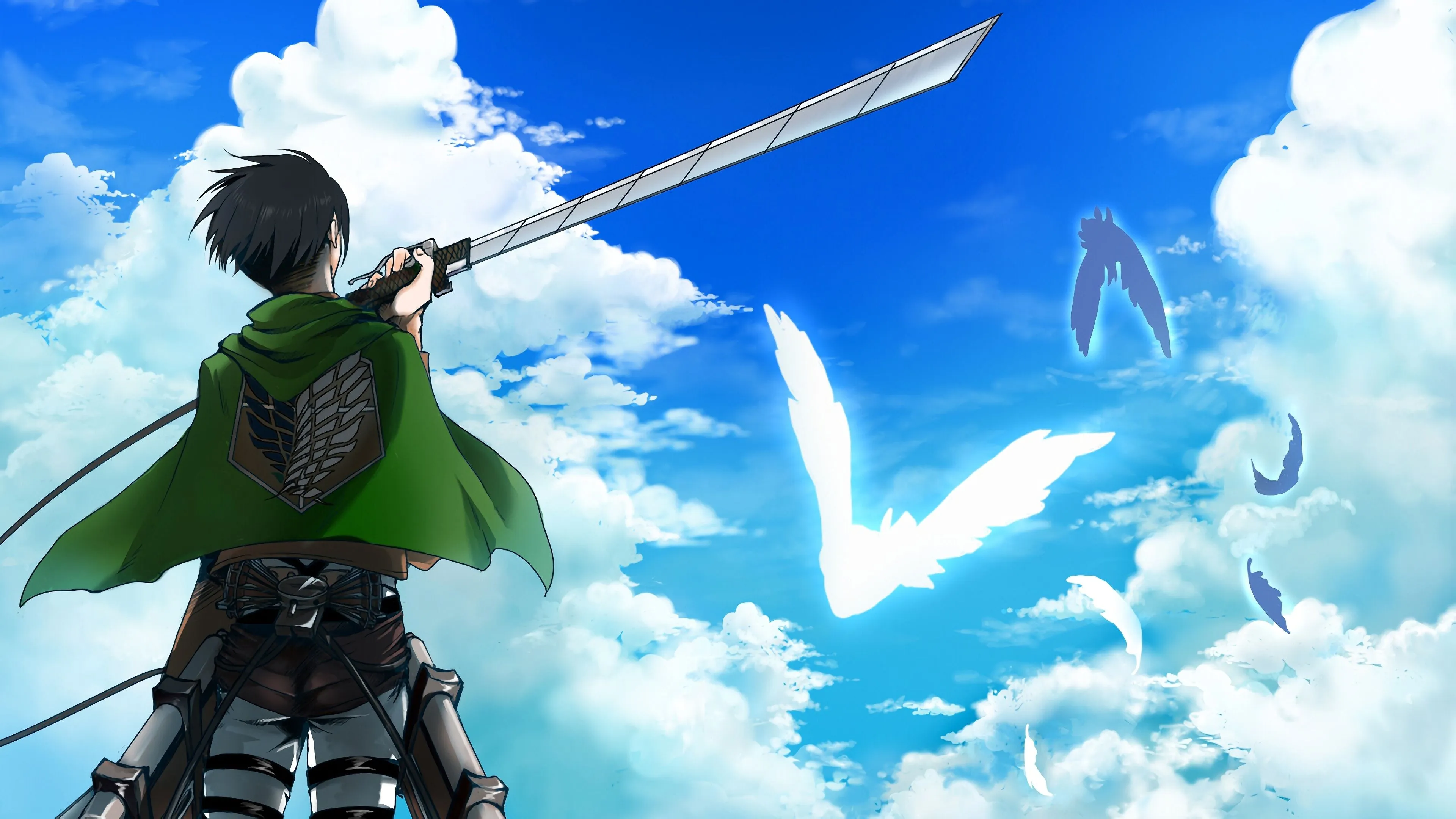 Levi Ackerman in Action Ultra HD Wallpaper