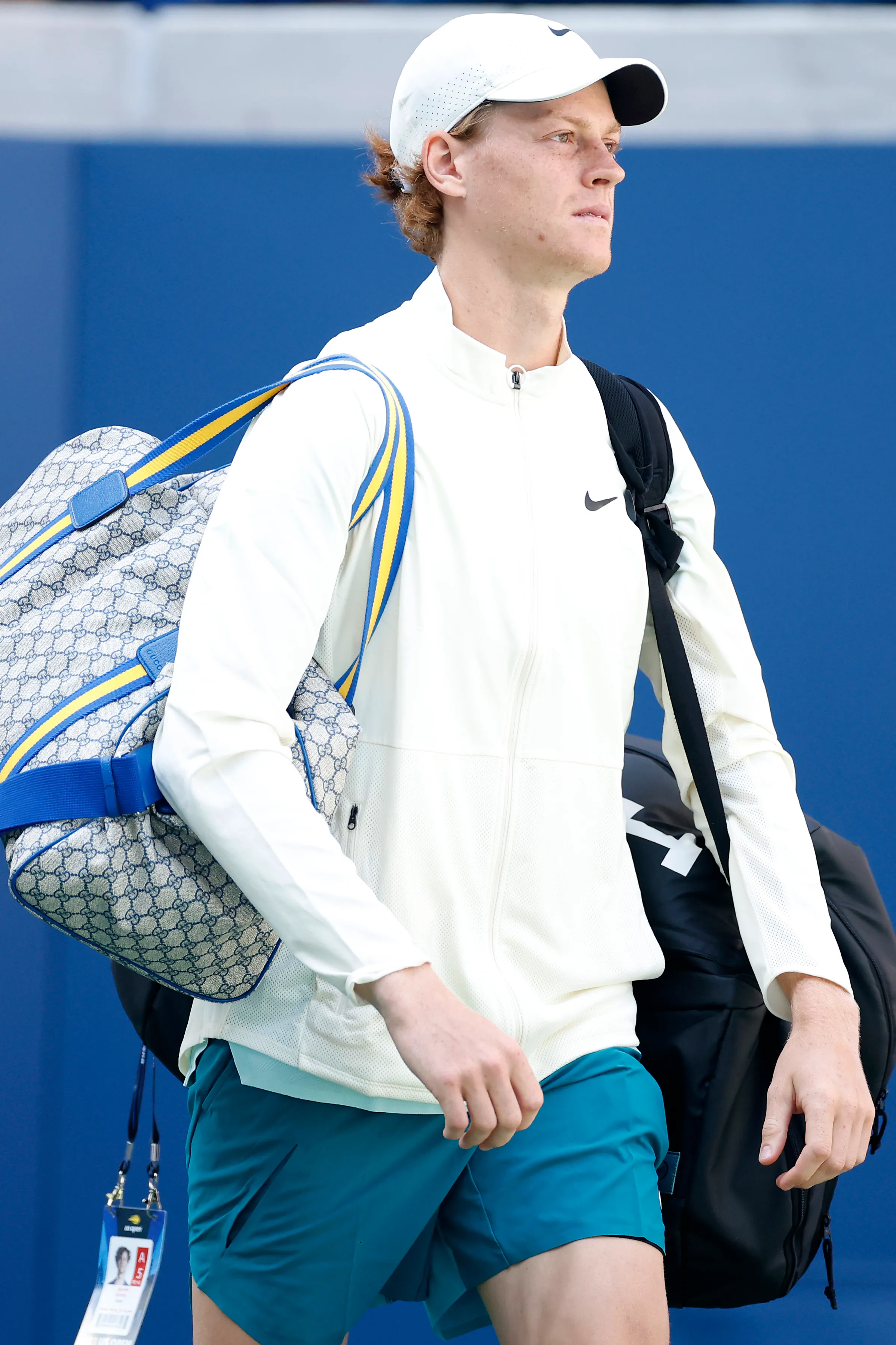 Jannik Sinner's making a Gucci show out of the US Open