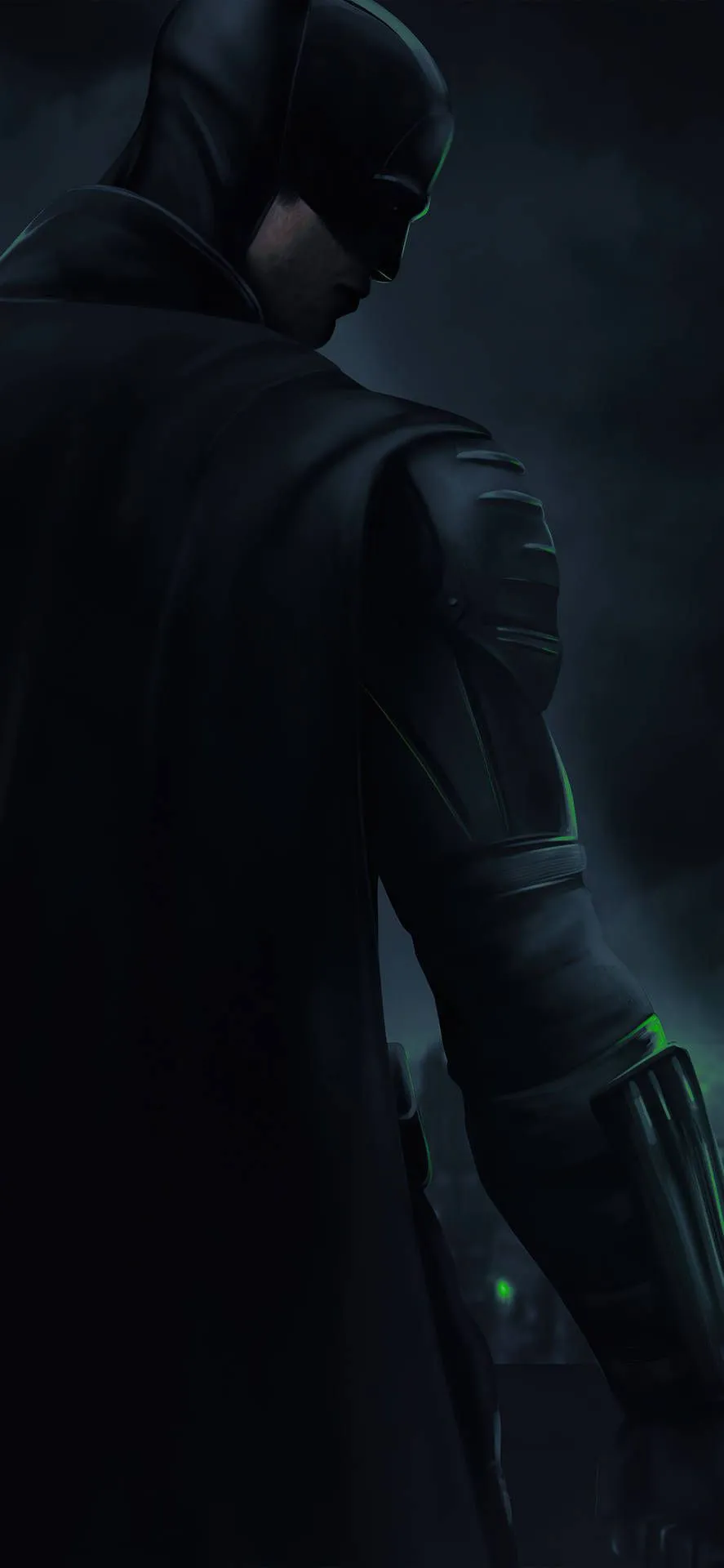 Backview Of Batman Dark iPhone Wallpaper