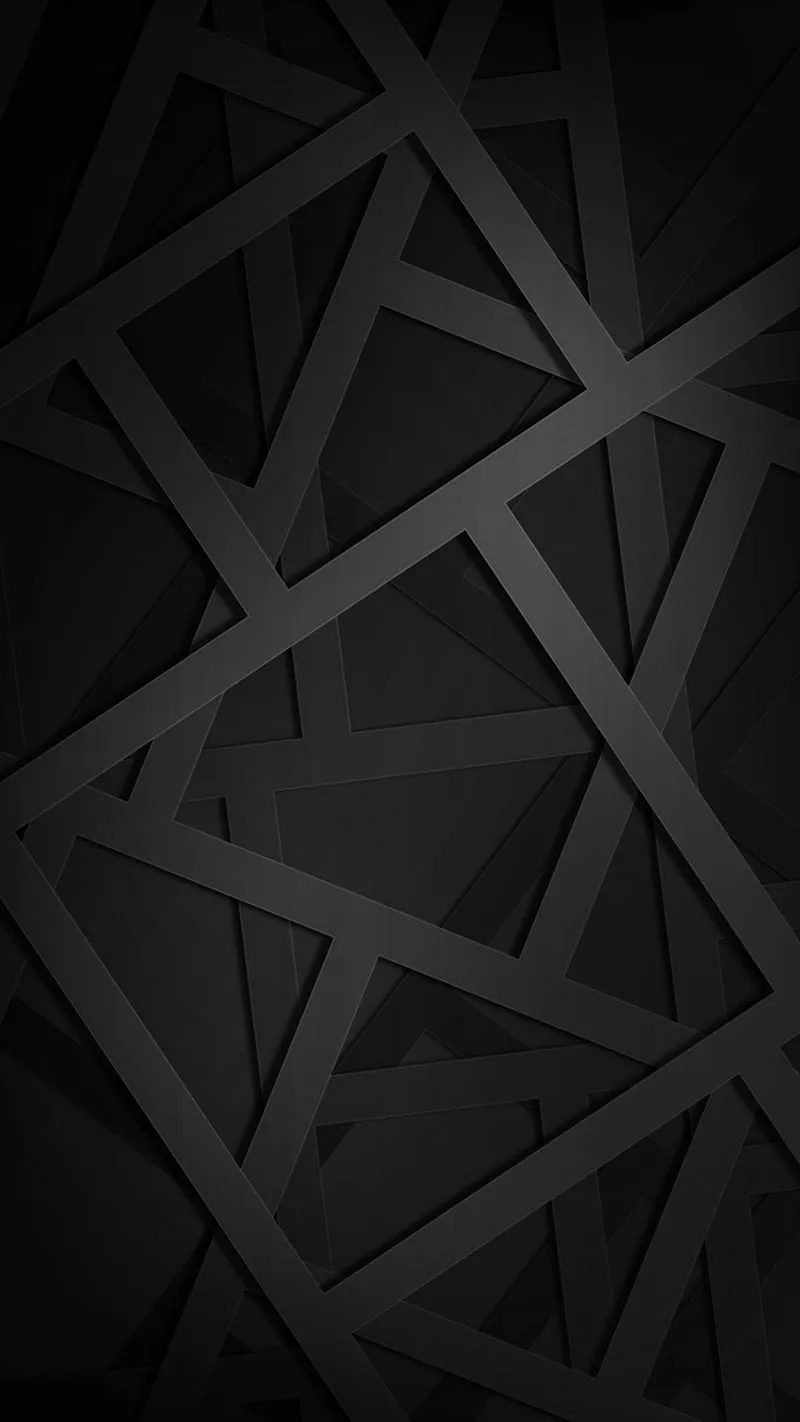 Black, abstract, android, background, geometric, HD phone wallpaper