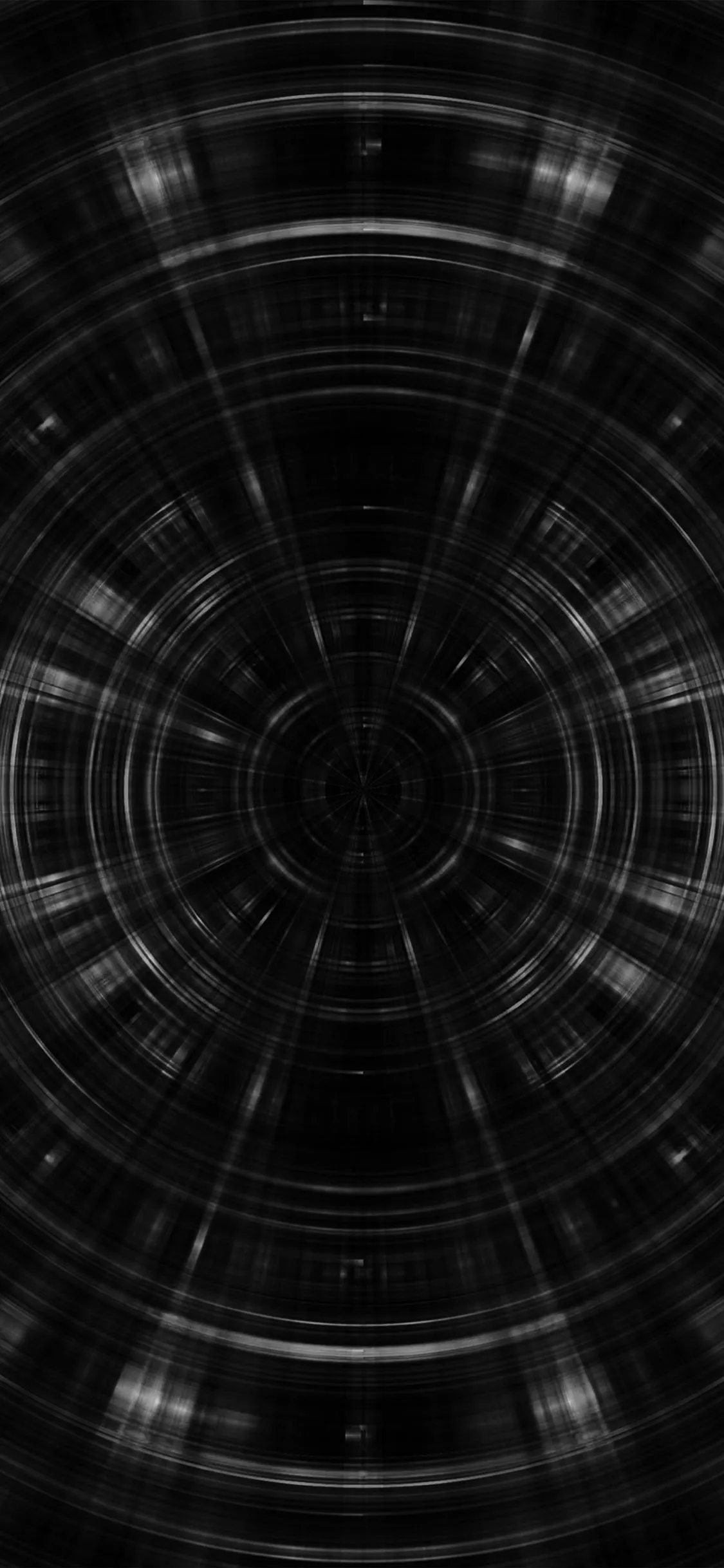 iPhone X wallpaper. psychic circle abstract dark pattern bw