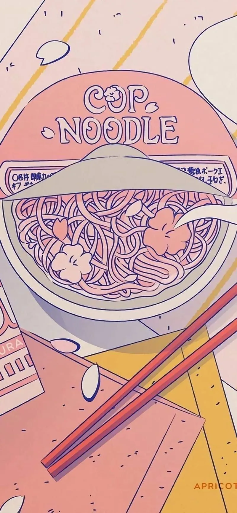 Ramen Kawaii, Aesthetic, Pink, HD phone wallpaper