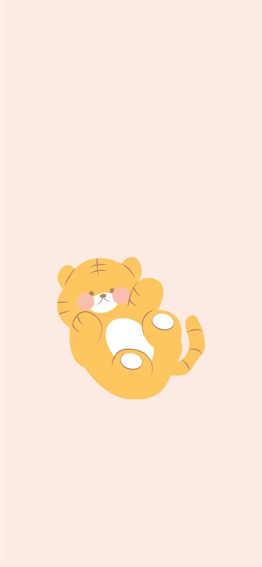 Download Cute Tiger Sticker Aesthetic Phone Wallpaper