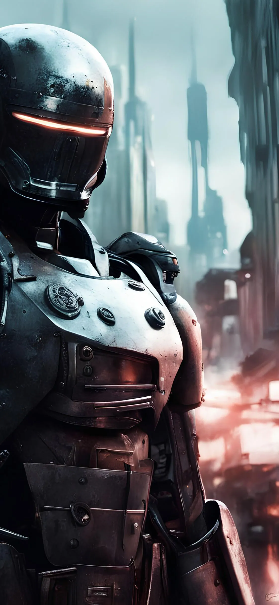 Robocop dieselpunk · 1125x2436 iPhone XS free photo from tolgor and wallpaper