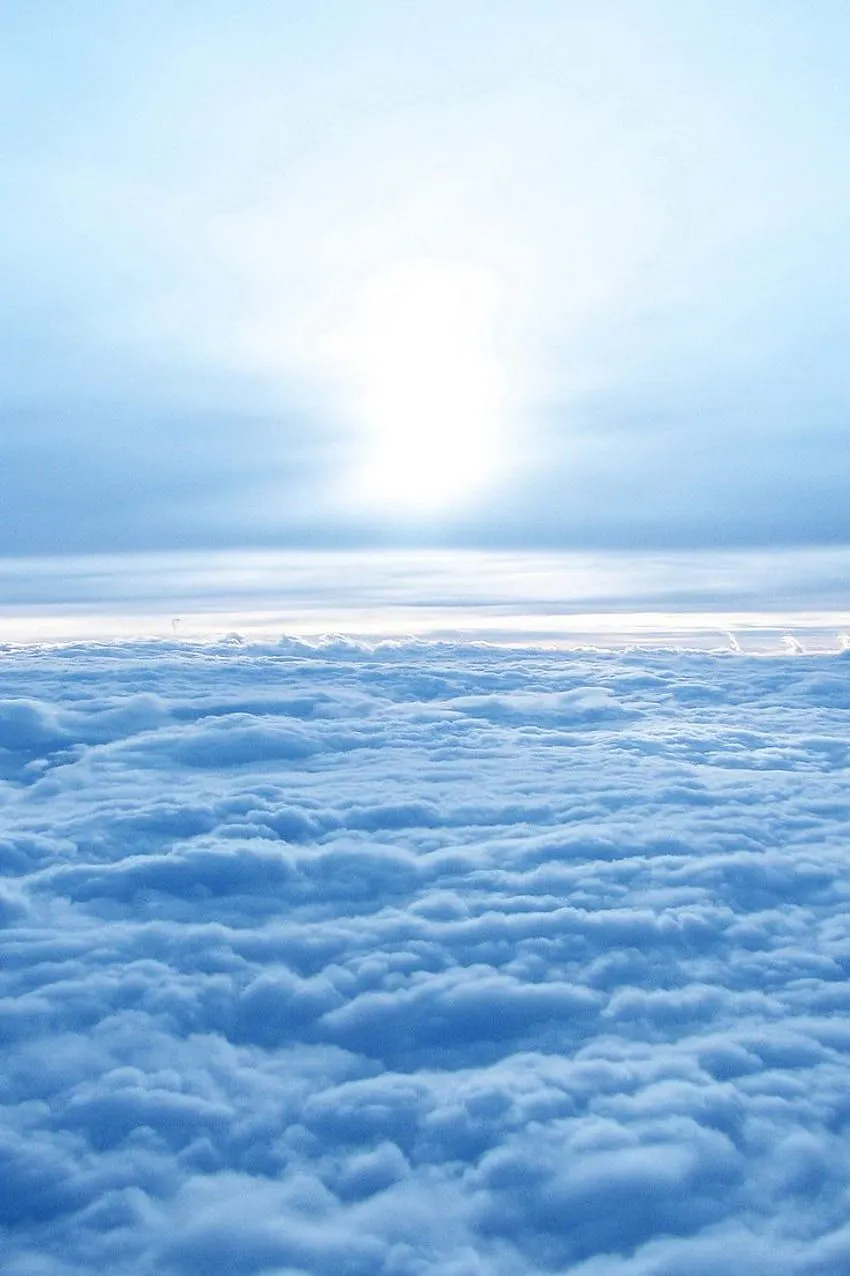 Sea of Clouds. Blue sky, Blue, Light blue aesthetic, Pastel Blue Aesthetic Clouds HD phone wallpaper
