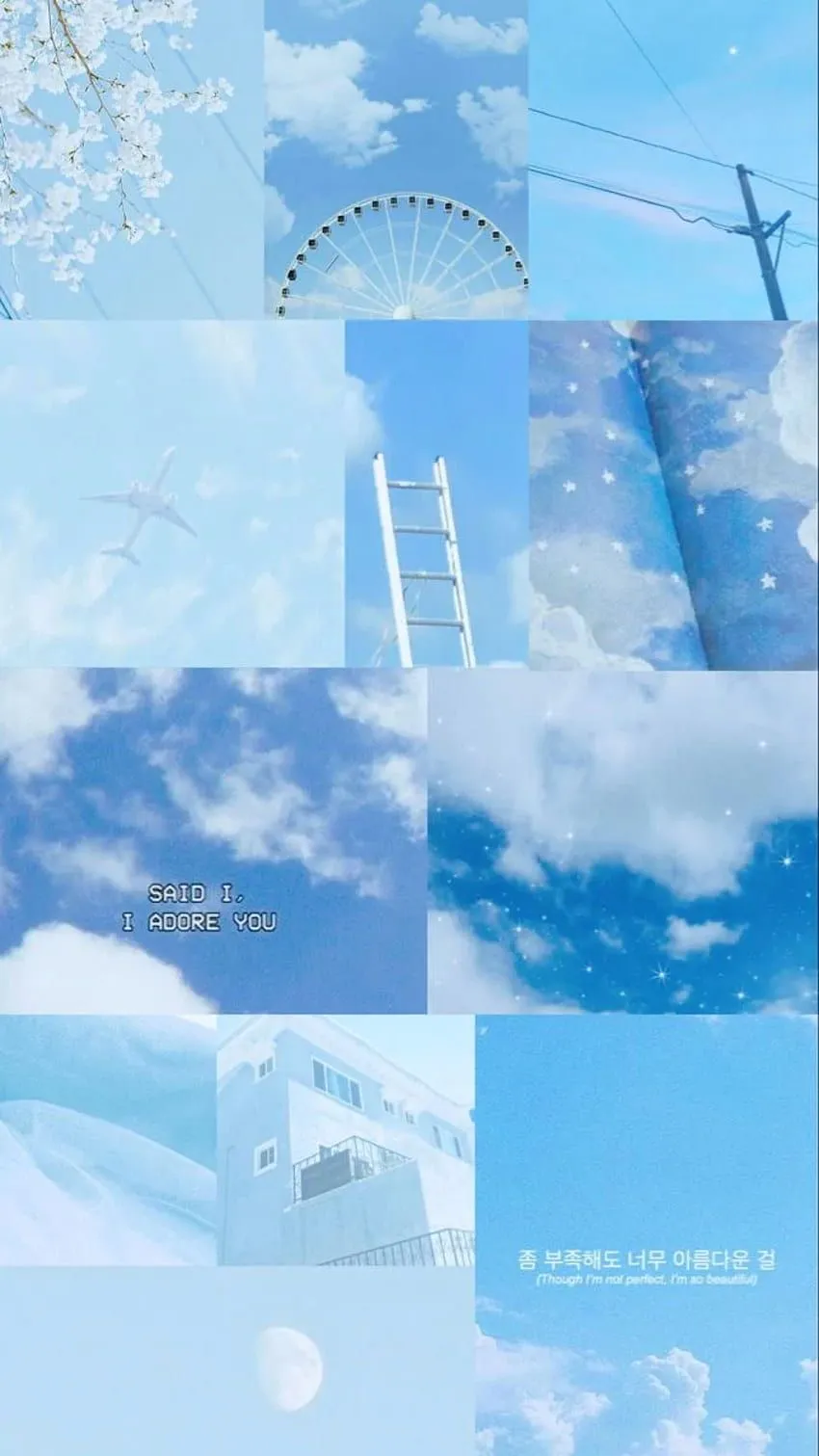 Soft ☁️. Blue galaxy, Light blue aesthetic, Blue iphone HD phone wallpaper