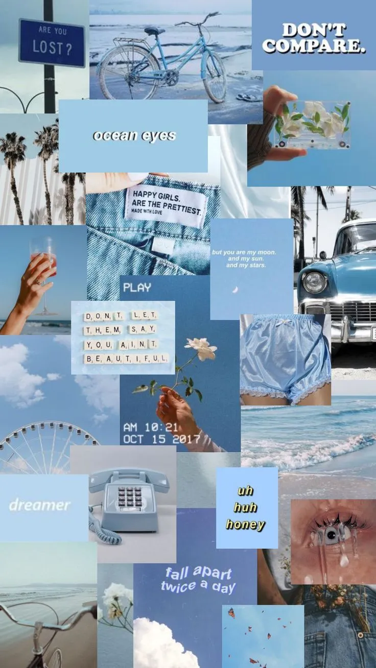 BLUE AESTHETIC IPHONE WALLPAPER INSTAGRAM STORY