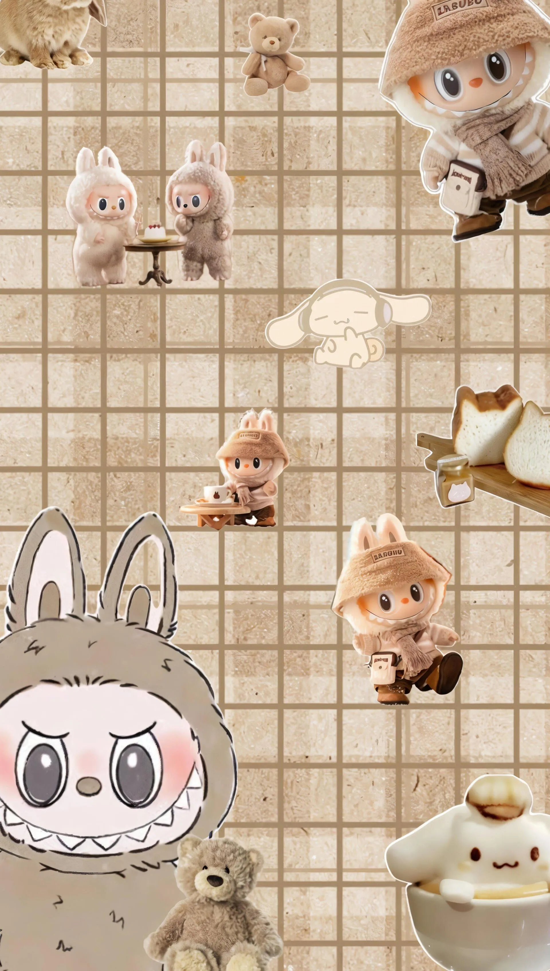 Cozy Labubu Collage