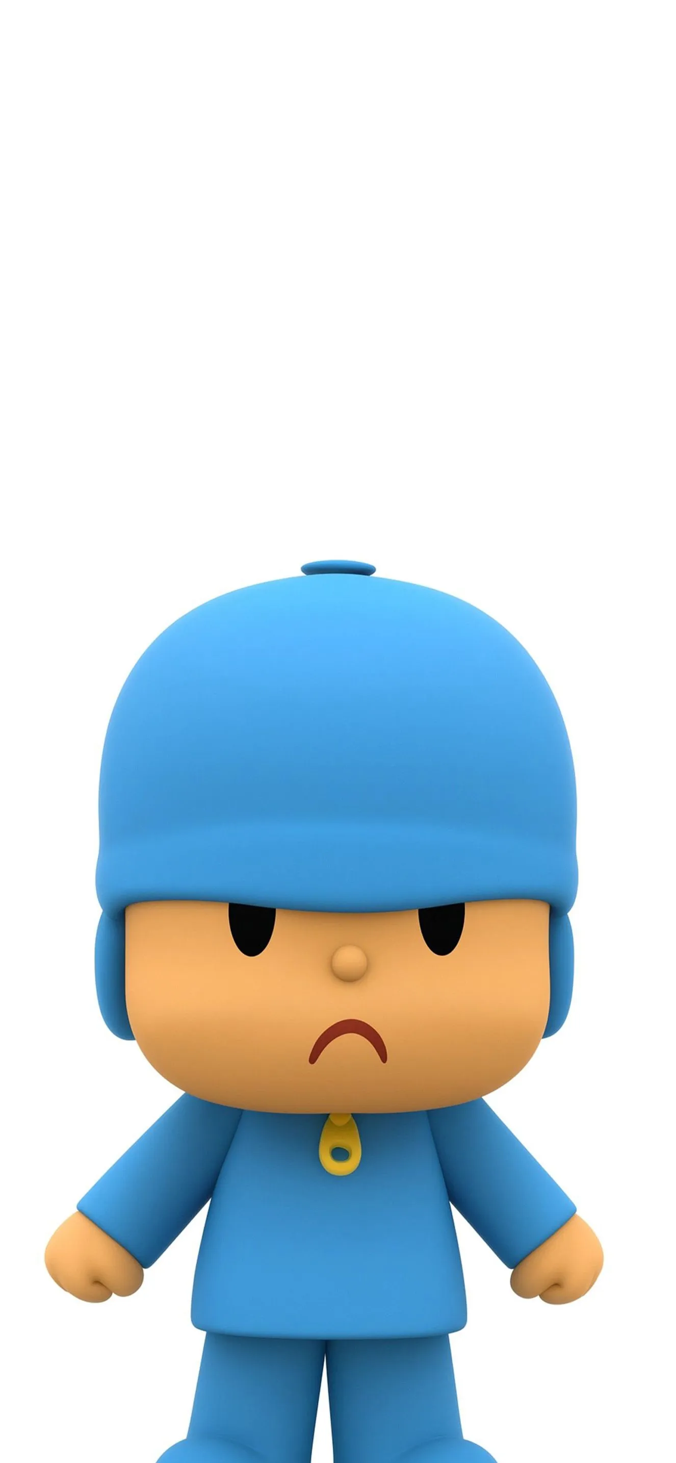 Pocoyo Angry Face White Wallpaper Wallpaper HD