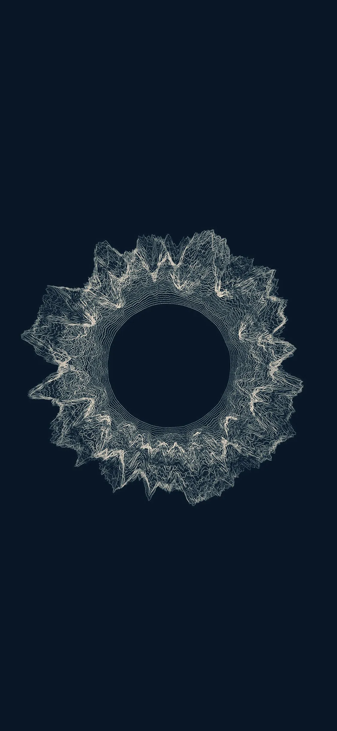 iPhone X wallpaper. blue circle minimal abstract digital art patternern