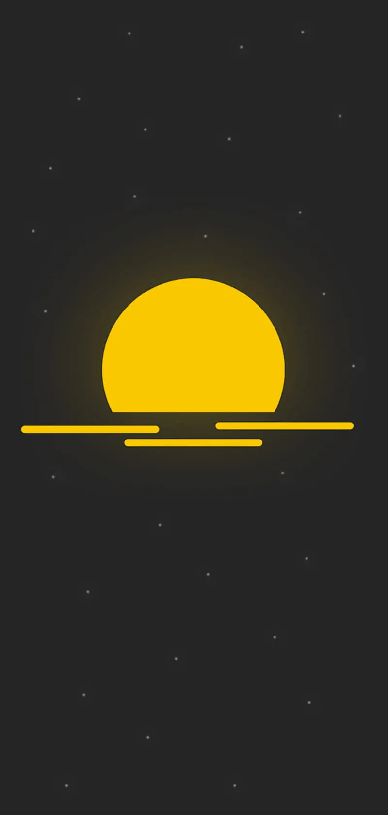 Minimalist Sun, aesthetic, black, light, popular, stars, HD phone wallpaper