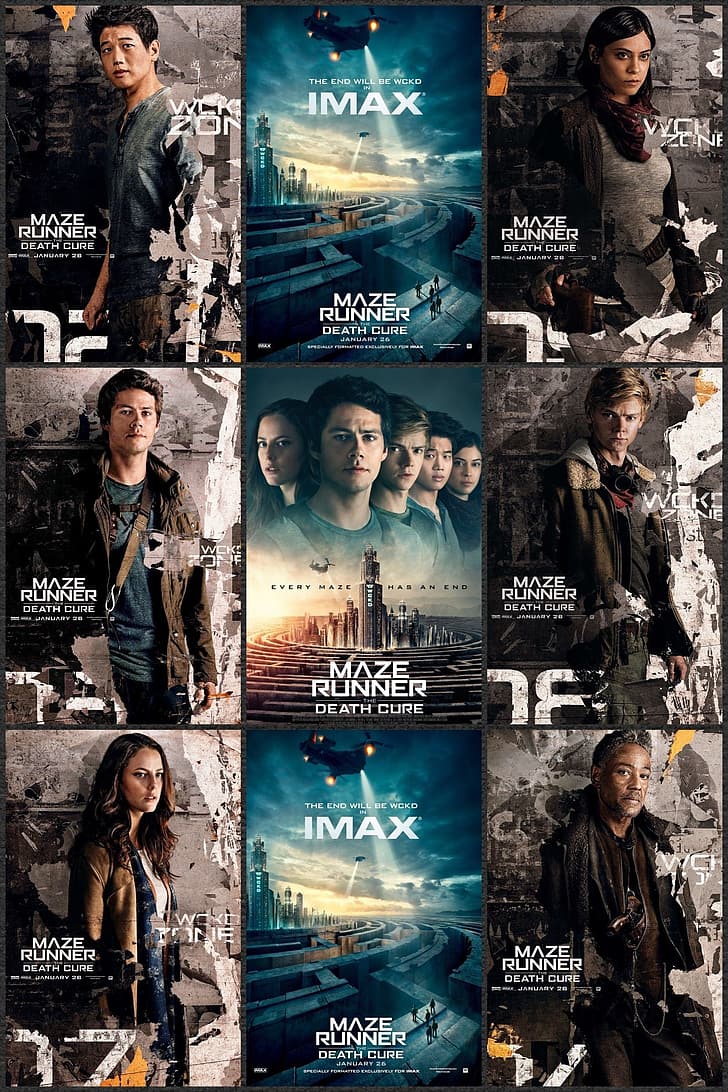 HD wallpaper: The Maze Runner, Rosa Salazar, Thomas Brodie Sangster, Dylan O'Brien