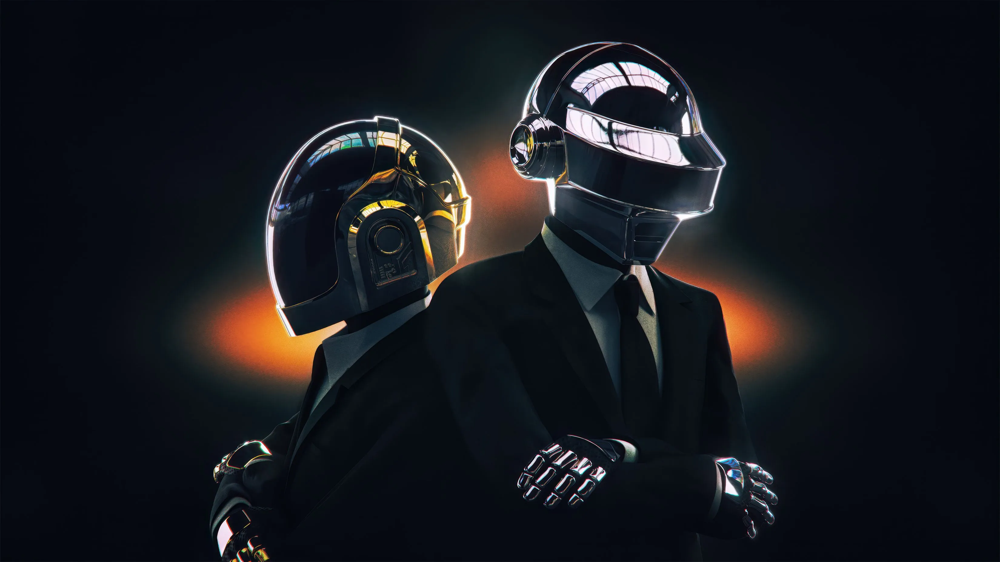 Daft Punk Dark Album Cover 8K Ultra HD Ultra HD Computer Desktop Image Wallpaper Background Backdrops Display Image Theme 4K Mac And PC