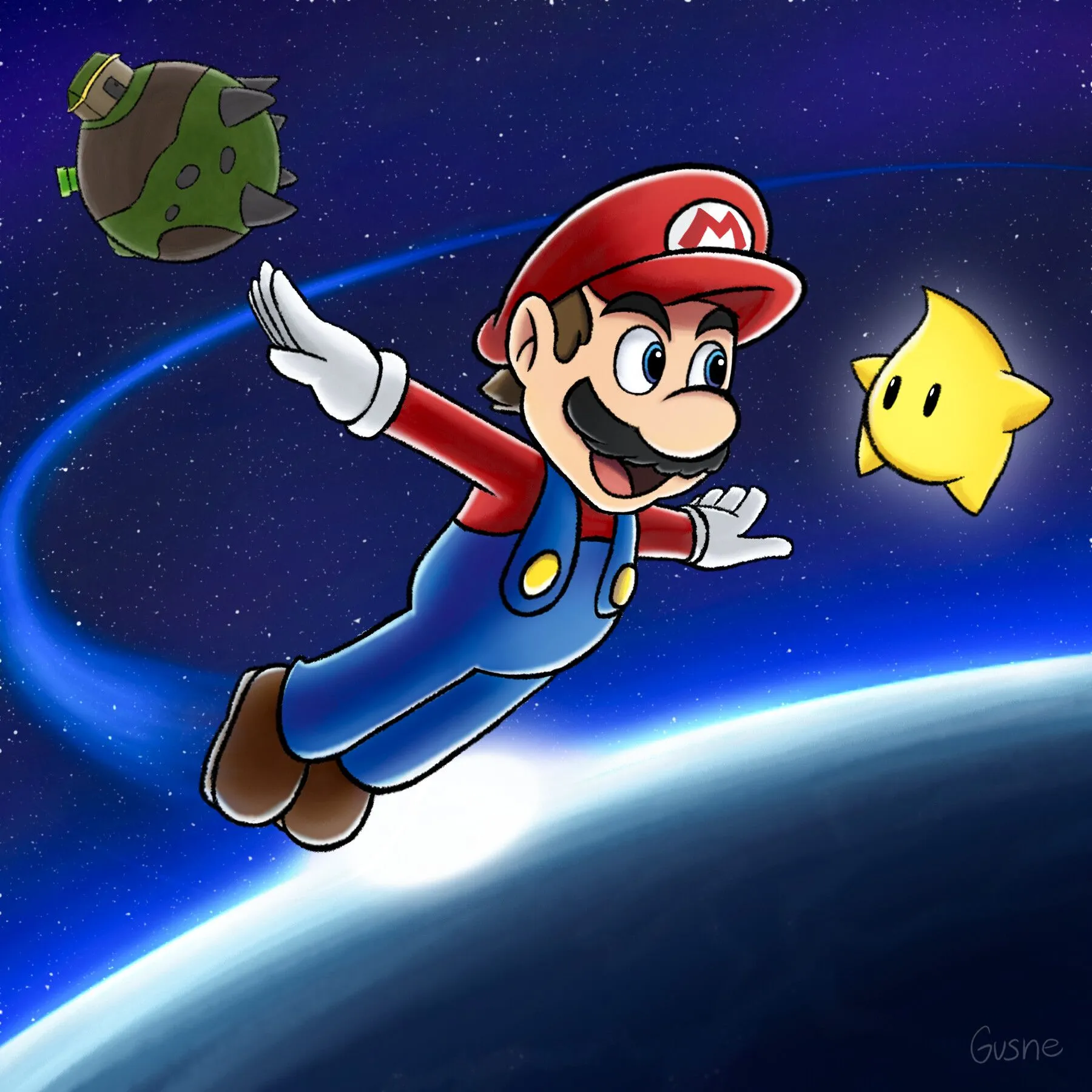Super mario galaxy fan art