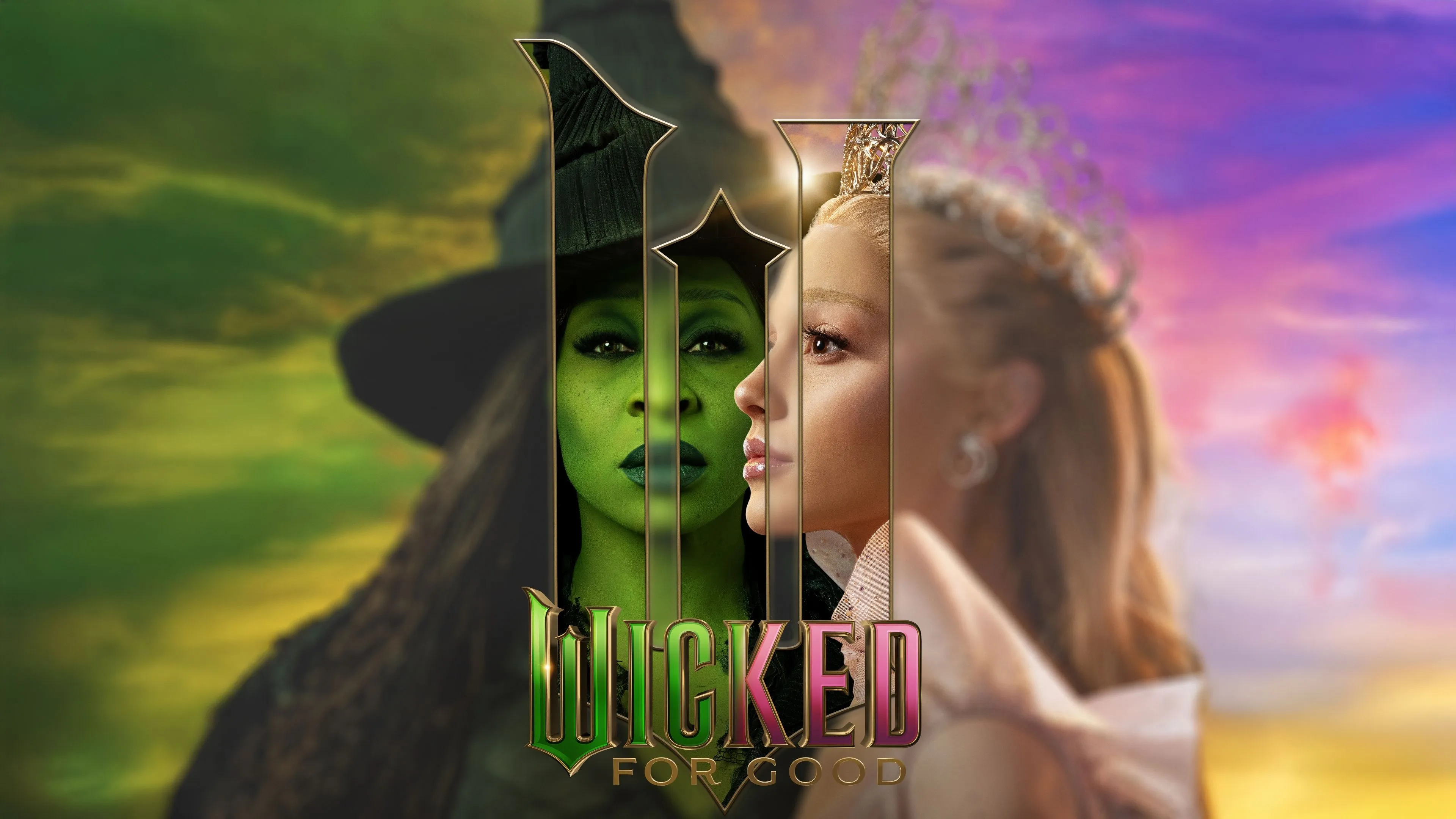Wicked: For Good Wallpaper 4K, Artwork, Elphaba Thropp, Glinda