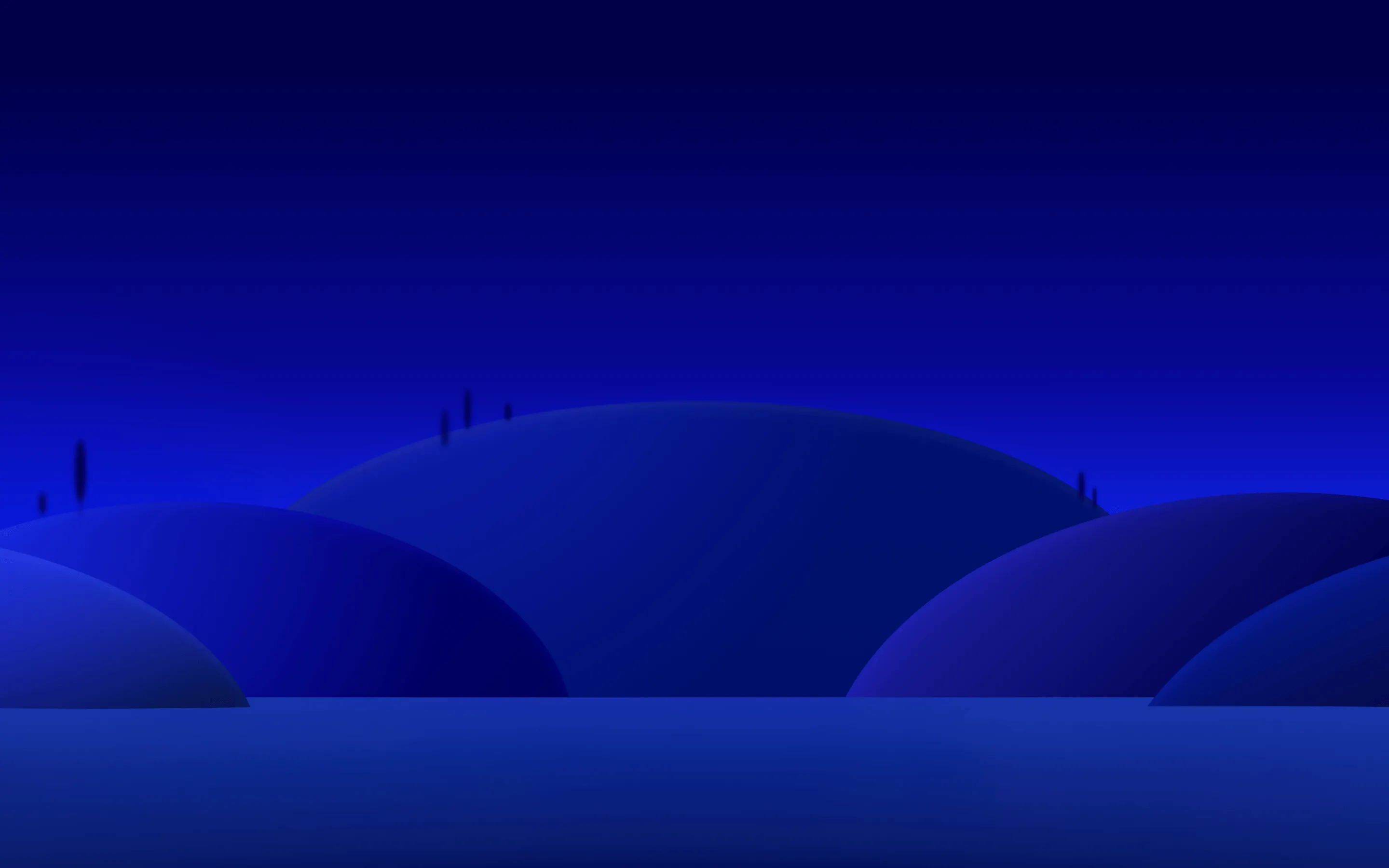 Blue aesthetic Wallpaper 4K, Nightscape, Landscape