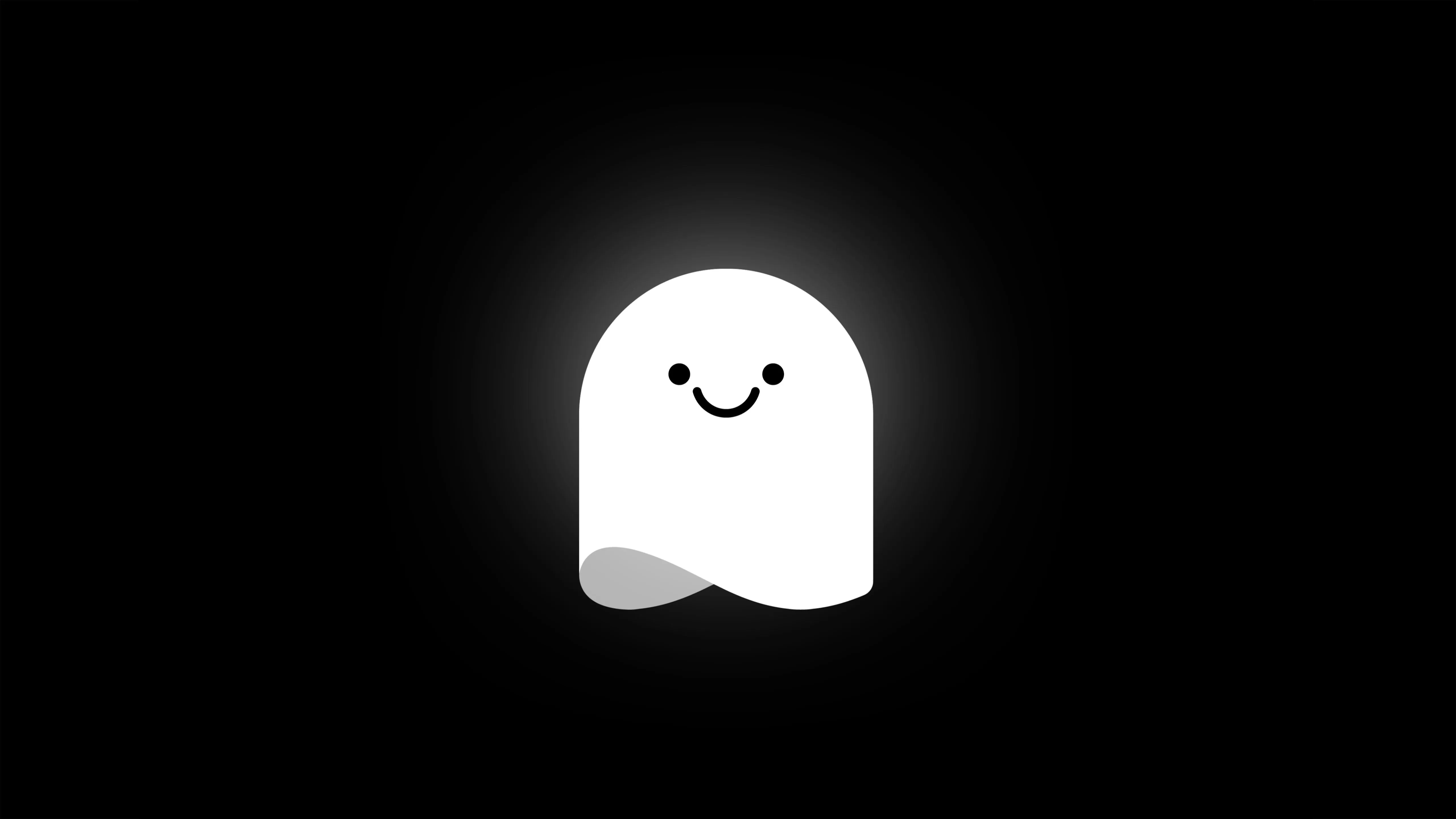Ghost 4k Minimal Cute Wallpaper, HD Minimalist 4K Wallpaper, Image and Background