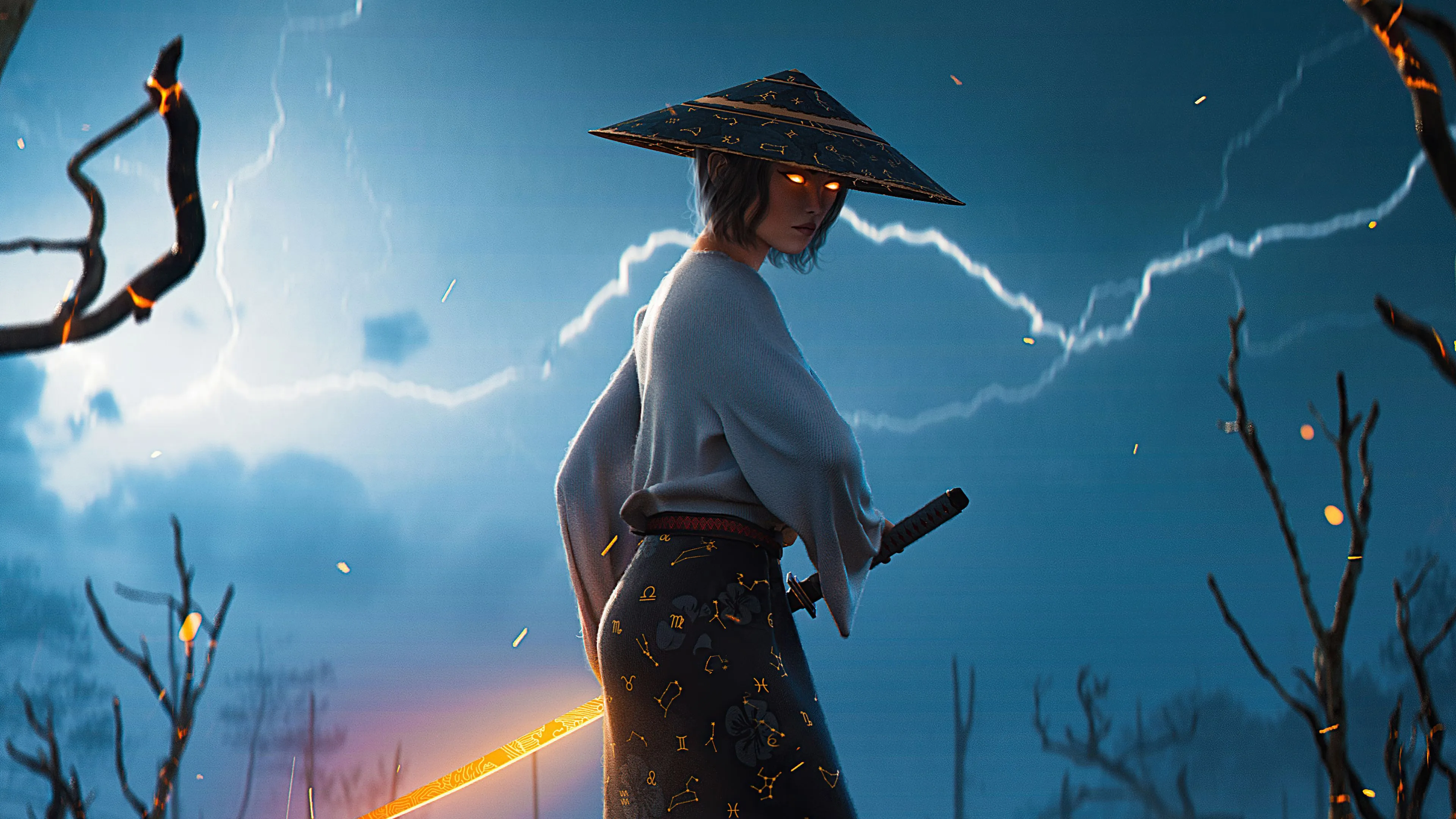Katana Girl Wallpaper, HD Artist Wallpaper, 4k Wallpaper, Image, Background, Photo and Picture