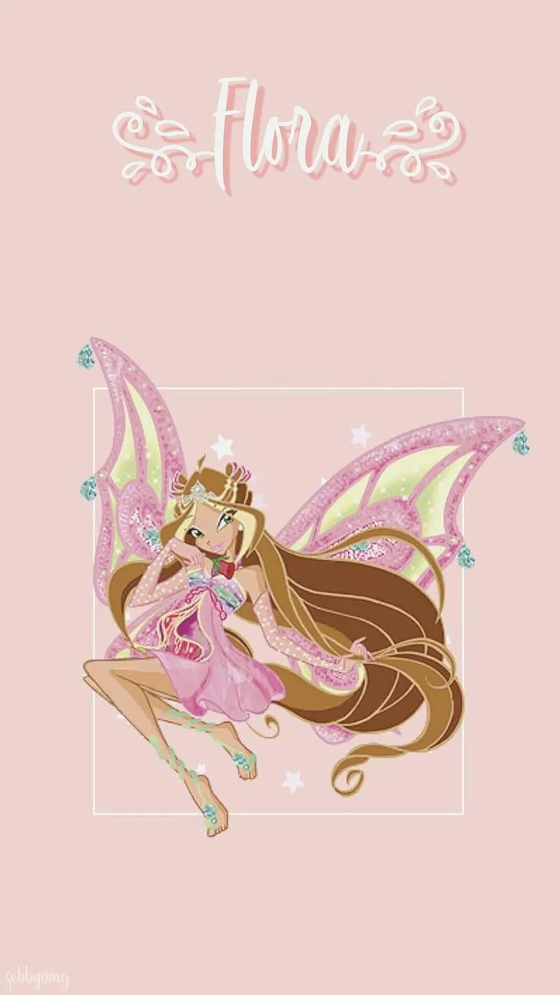 Flora, menina, winx, winx club, HD phone wallpaper