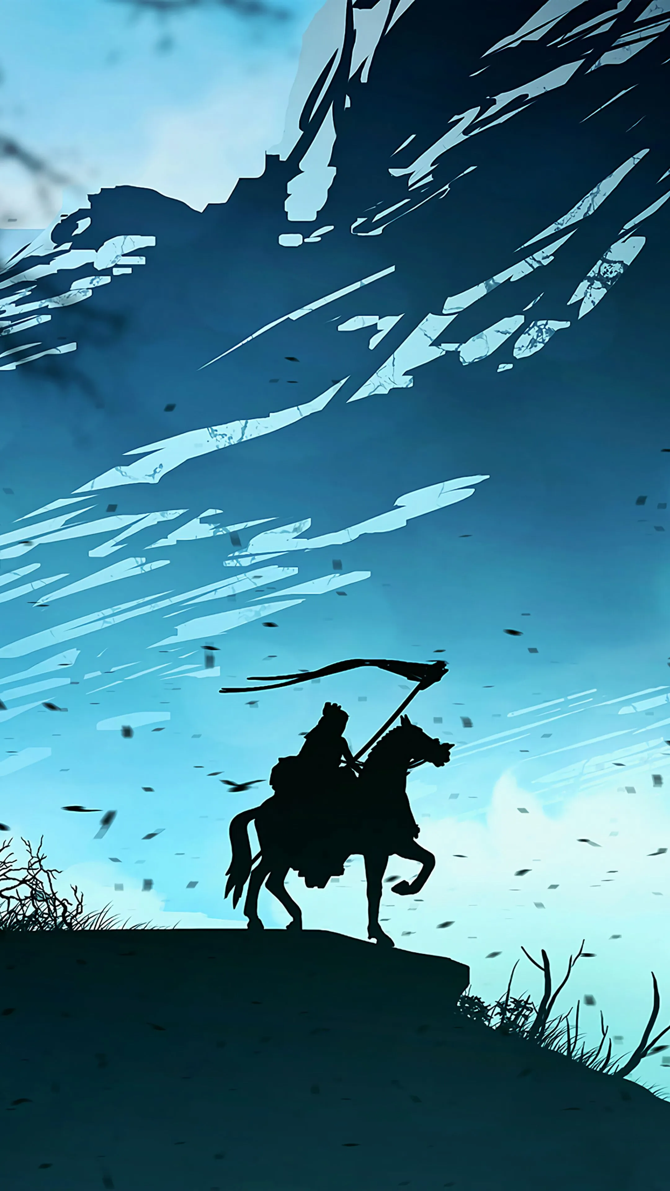 Fantasy Knight On Horse With Banner 4K HD Phone Wallpaper