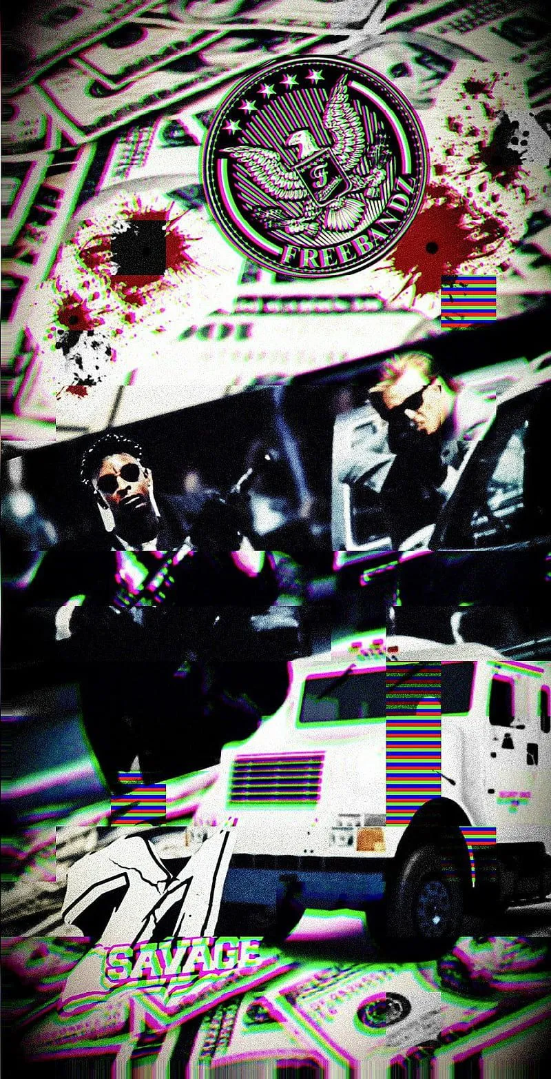 Savage The Heist, 21 Savage, Bank Account, C Note, Bandz, Future, Metroboomin, HD Phone Wallpaper