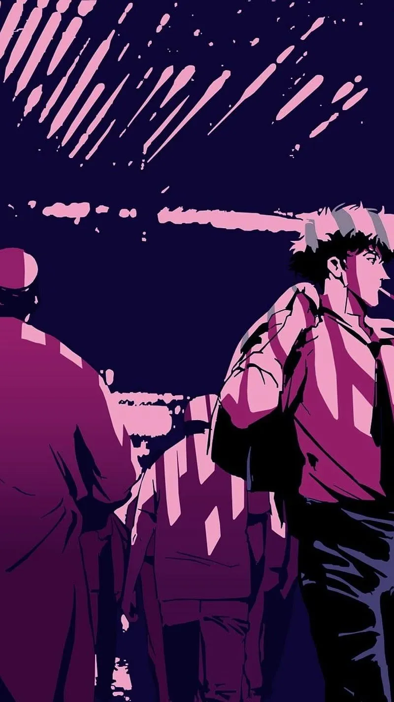Cowboy Bebop Spike, Cowboy Bebop, Sci Fi, Vaporwave, HD Phone Wallpaper