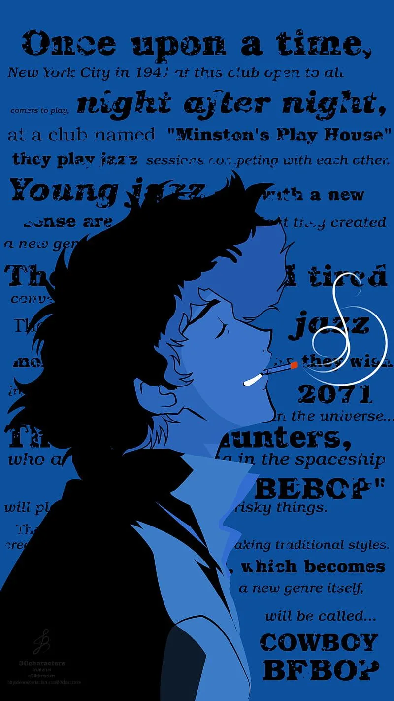 Whatever happens, thinking, wonder, quotes, retro, cowboy bebop, spike, bebop, HD phone wallpaper