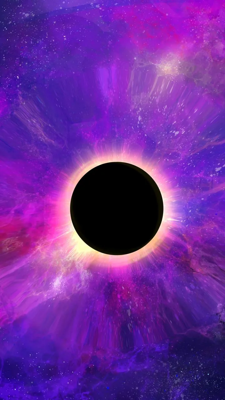 Space, colorful, dark, black hole, planet, 720x1280 wallpaper