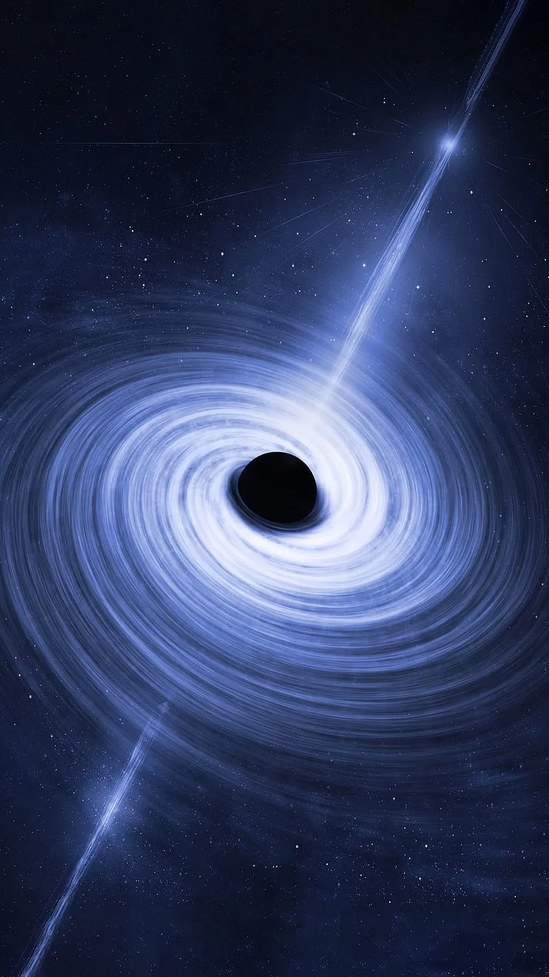 Black Hole, blackhole, blue, planet, sky, space, stars, universe, wormhole, HD phone wallpaper
