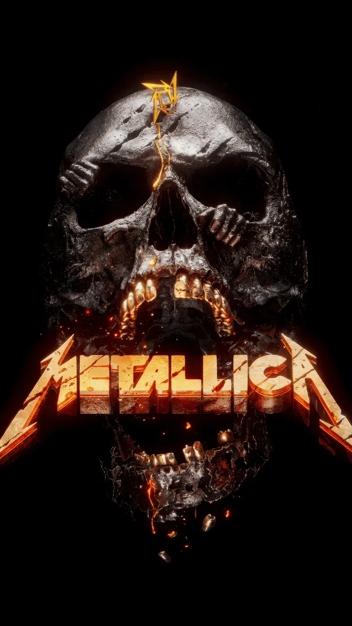 Metallica Wallpaper 4K, AMOLED, Skull, 5K