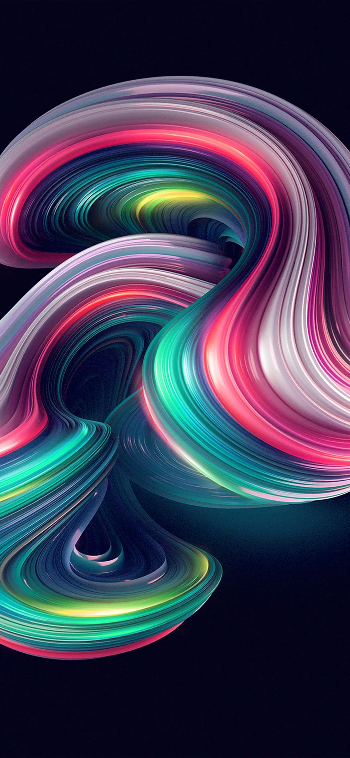 iPhone X wallpaper. curve shape color abstract pattern background blue