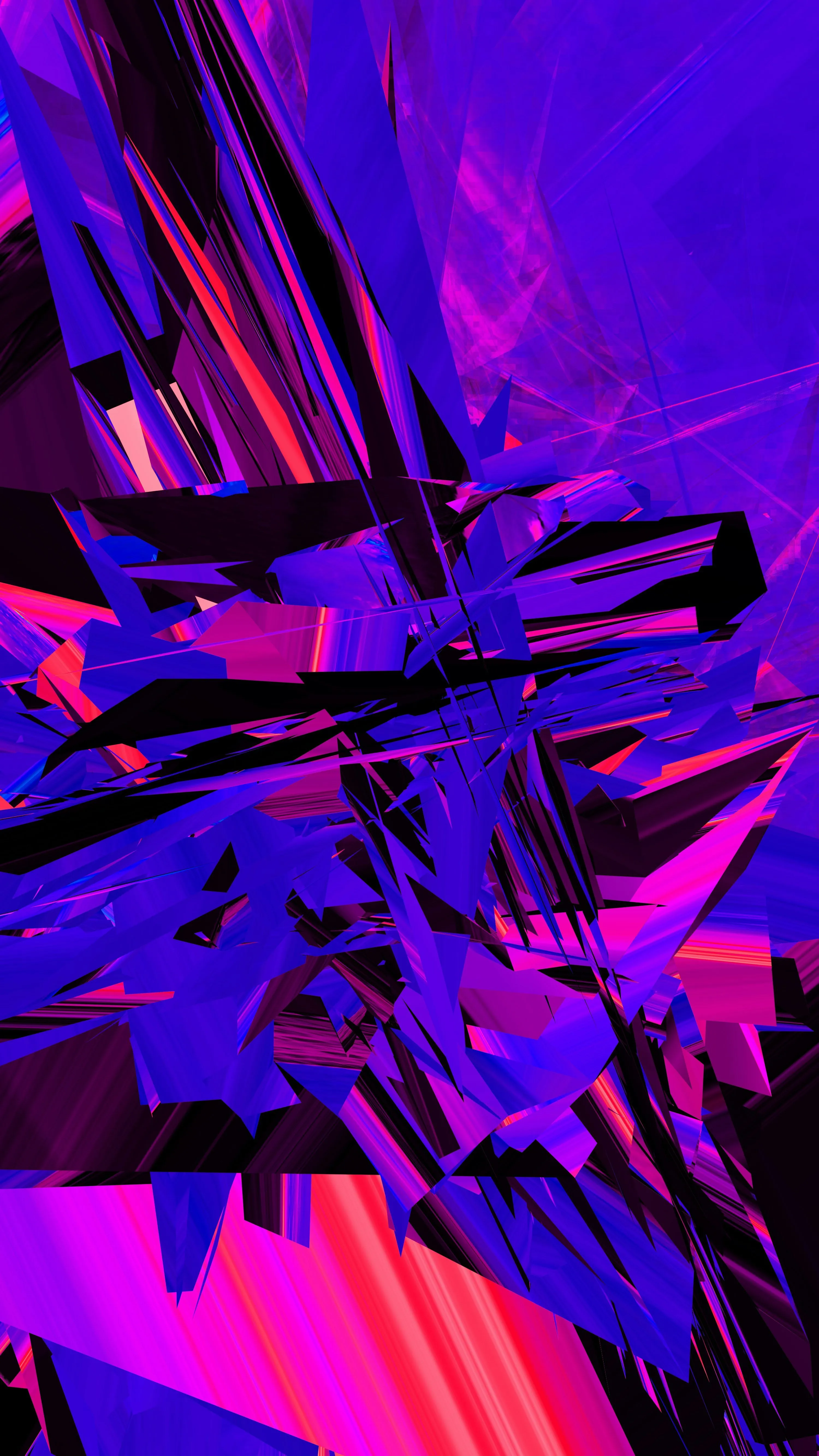 Abstract shapes in shades of purple and pink. photo