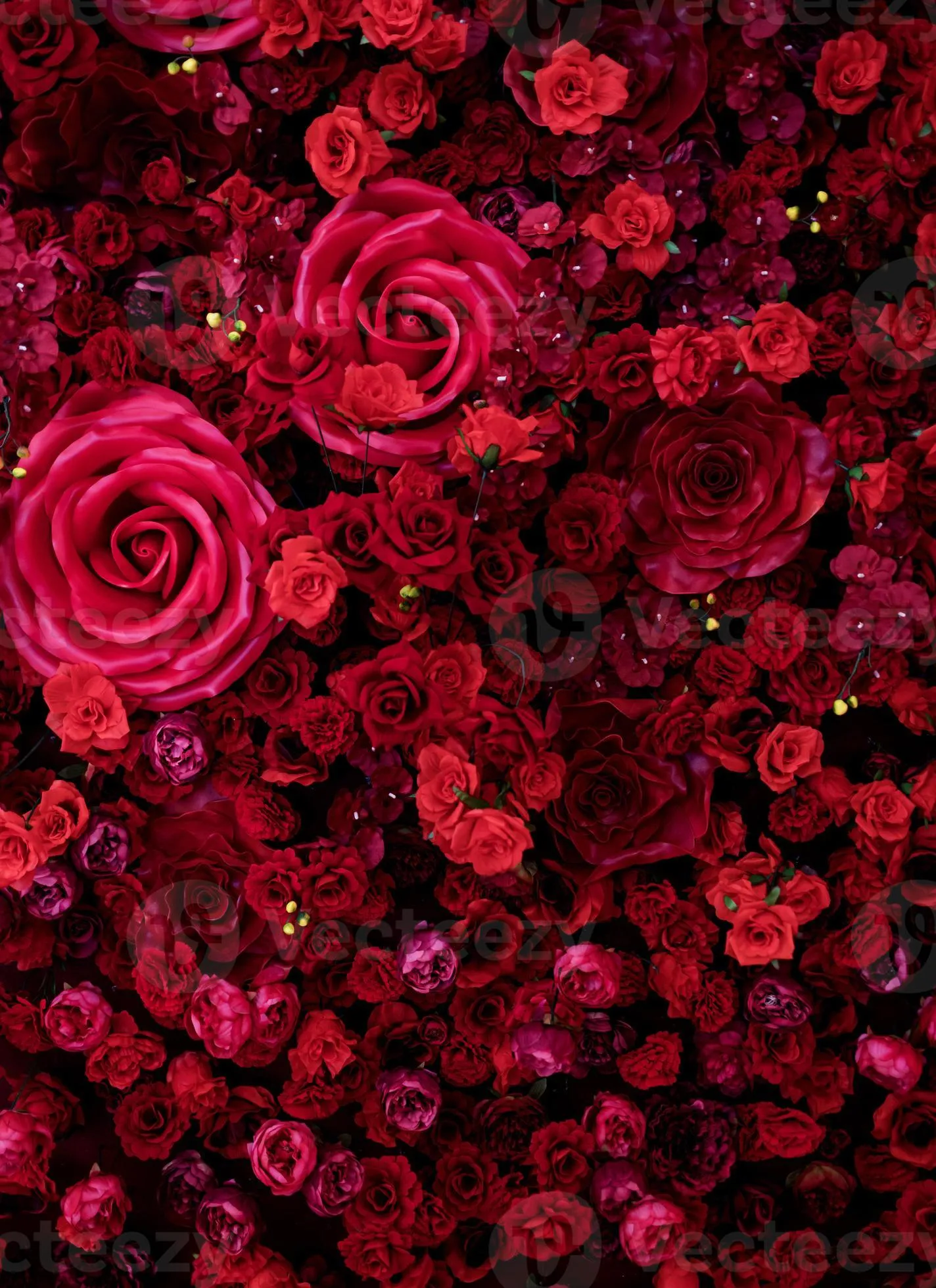 Red roses texture background