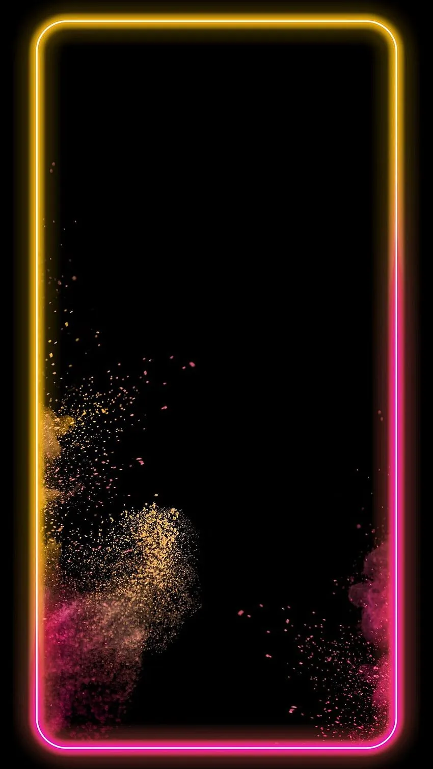 Edges, edge, pink, black, yellow HD phone wallpaper