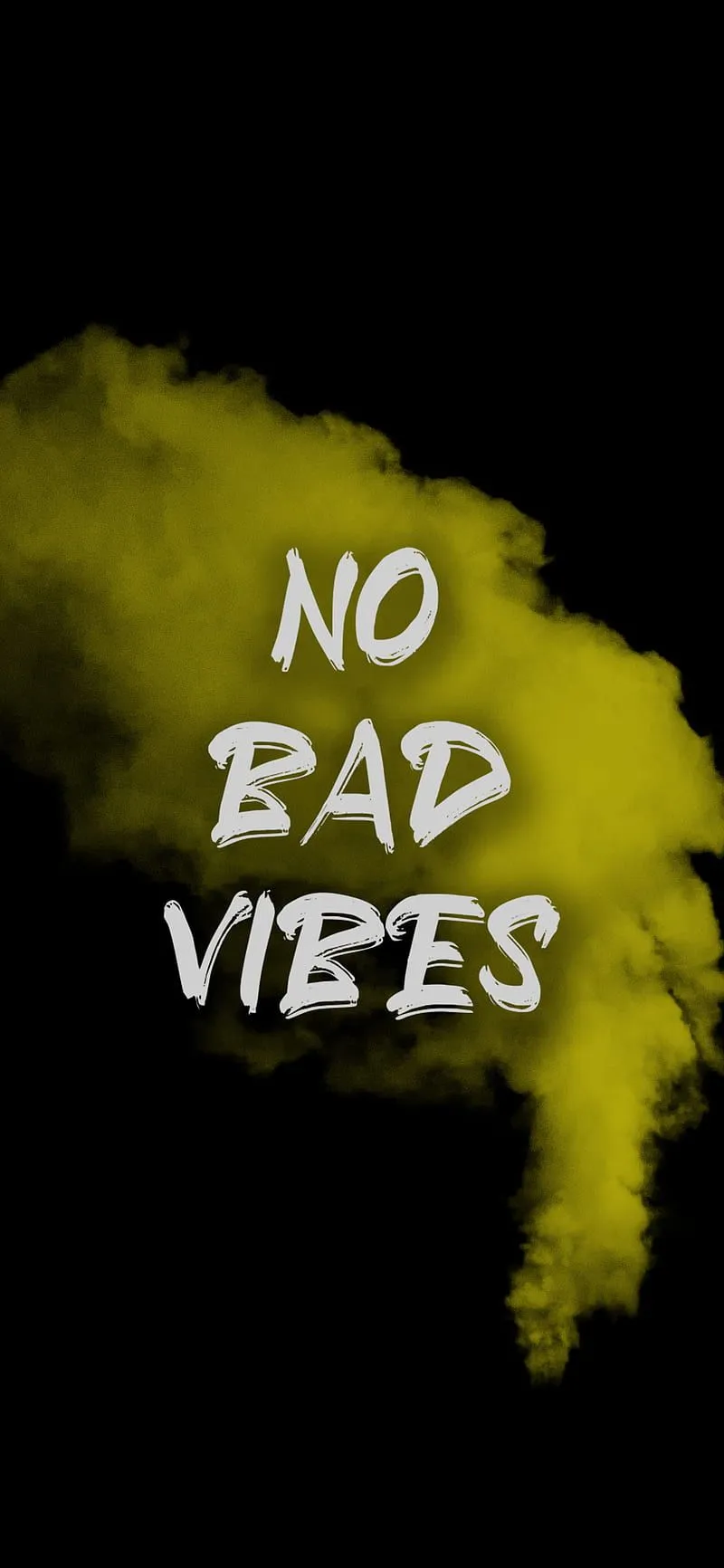 No bad vibes, black, good vibes, yellow, HD phone wallpaper