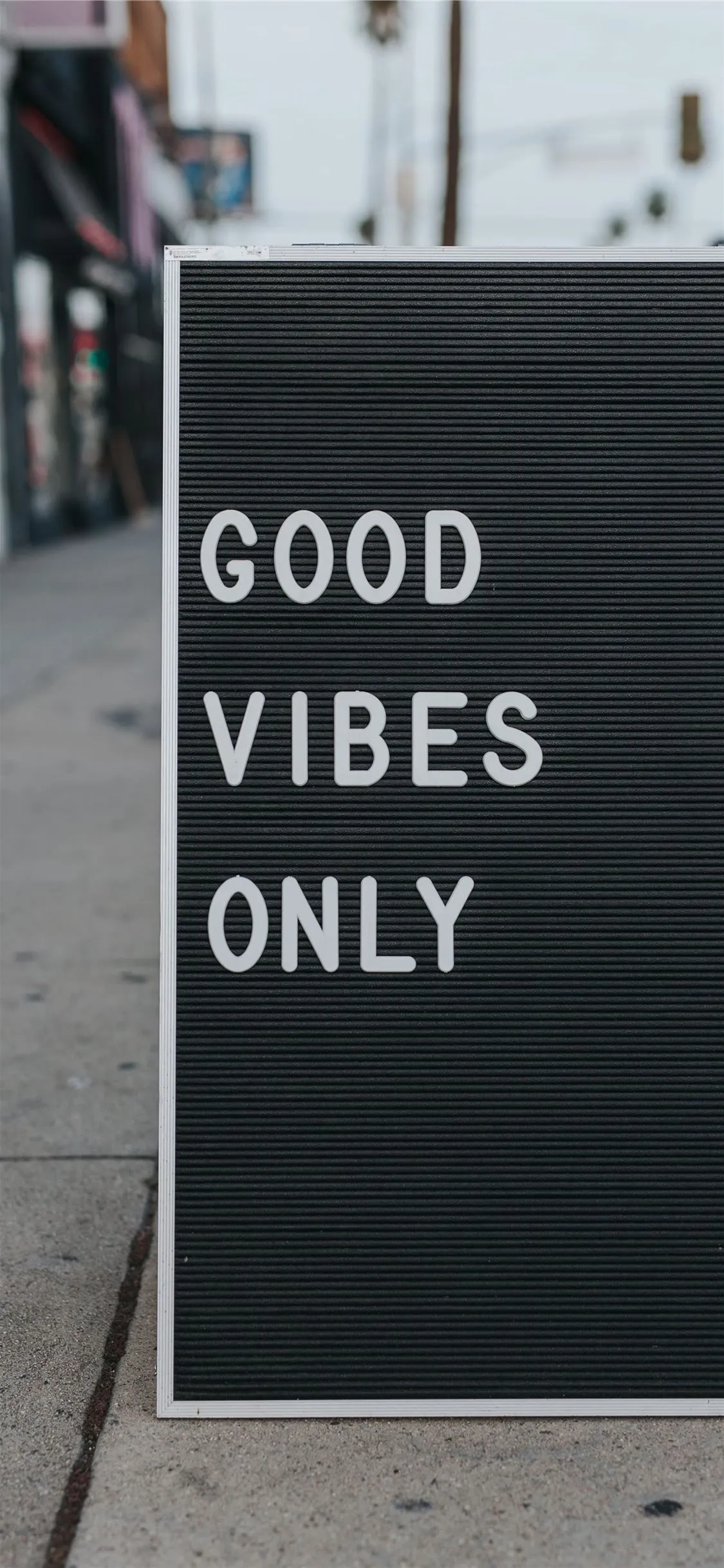good vibes only text iPhone X Wallpaper Free Download