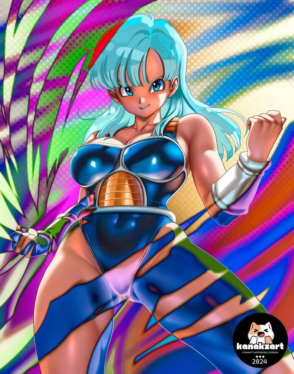 Bulma from Dragonball with Saiyan Outfit