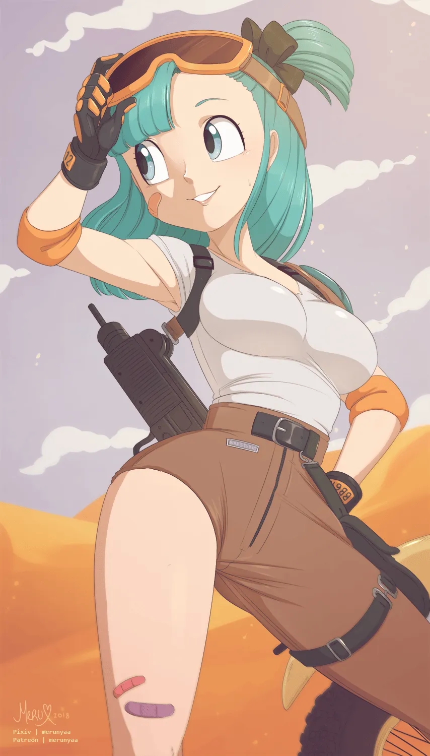 Boob Pockets, Dragon Ball, Gun, Young Bulma, Girls With Guns, Bulma HD Phone Wallpaper