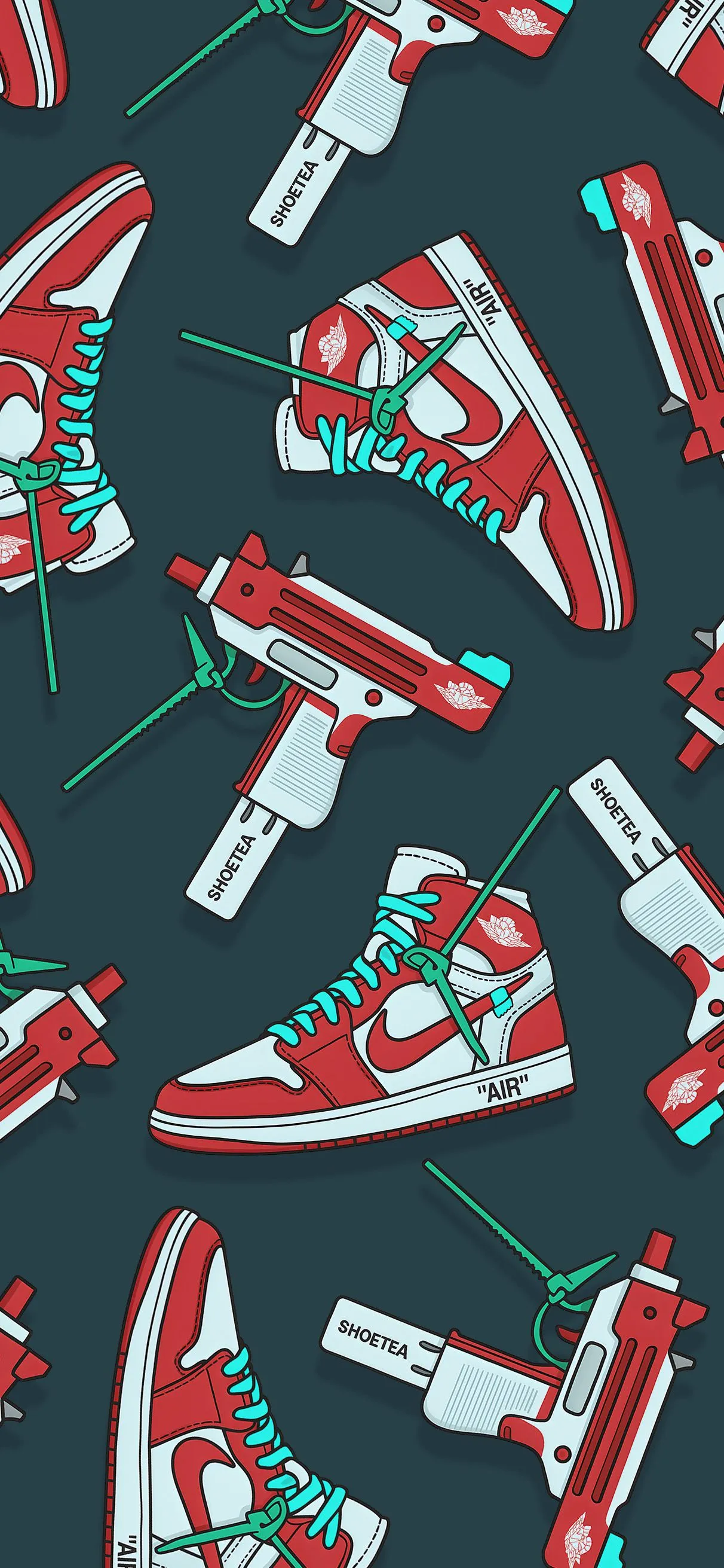 Air Jordan 1 Off White Hypebeast Wallpaper