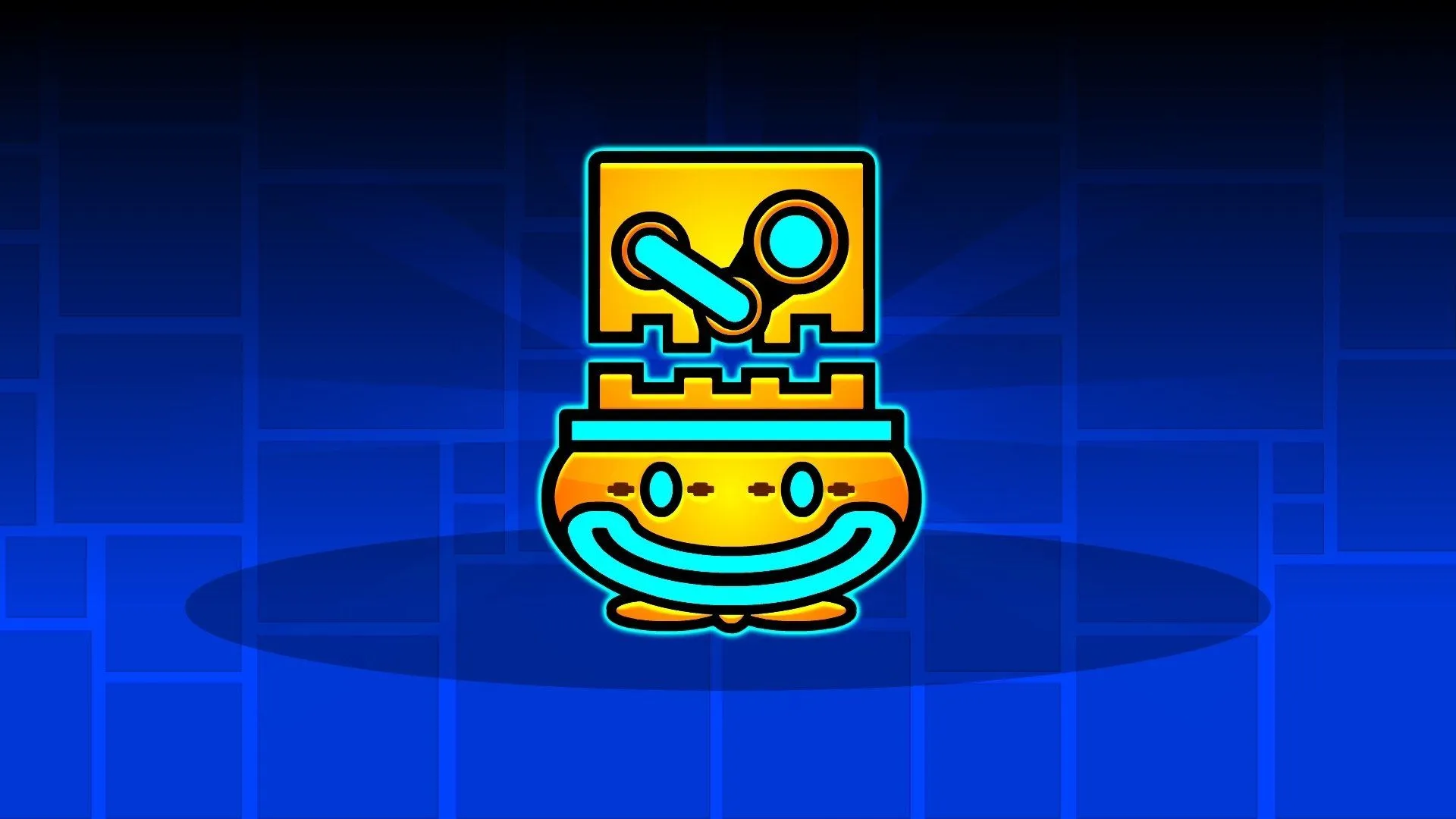 Geometry Dash Icon HD Desktop Wallpaper