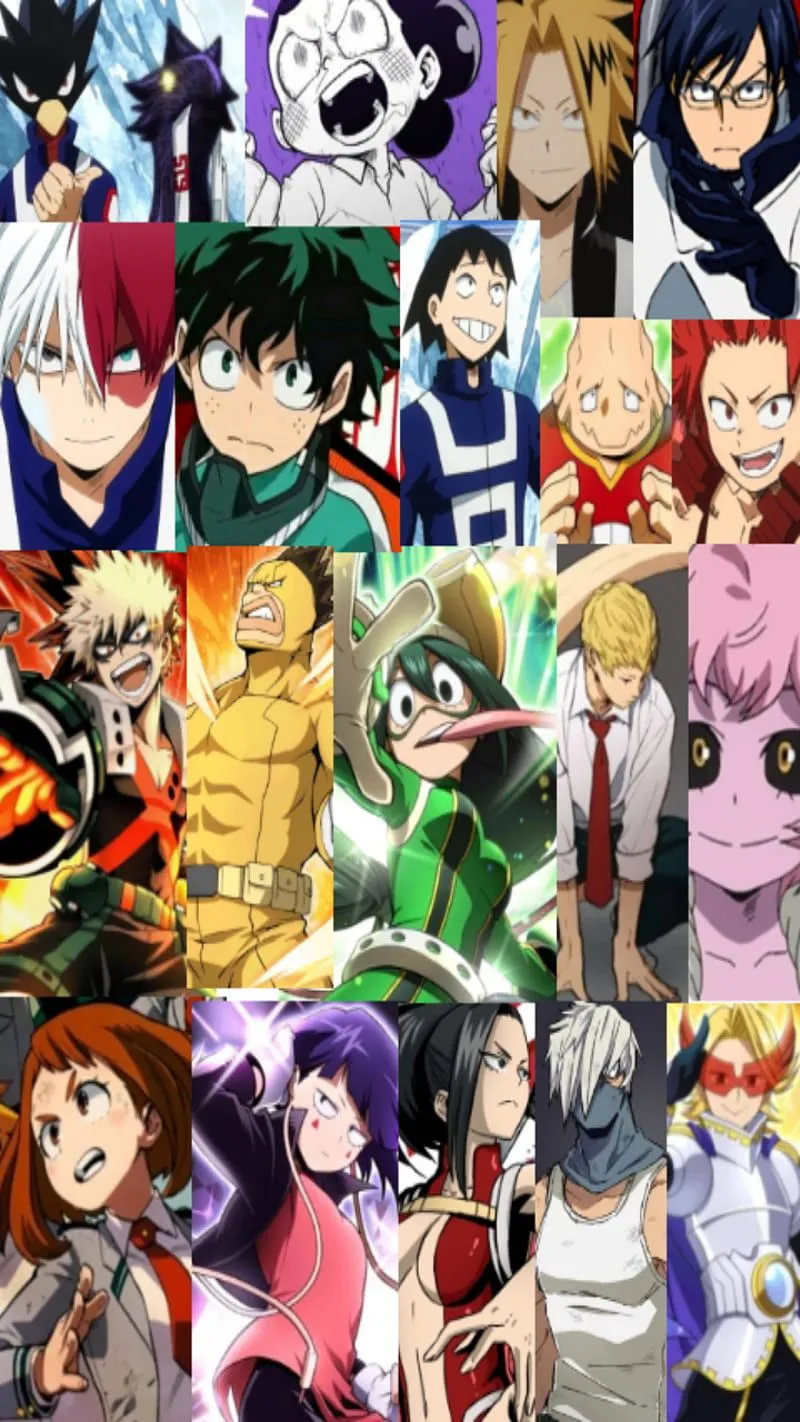 MHA Class 1 A, Anime, Asui, Deku, Mha, Ochako, HD Phone Wallpaper