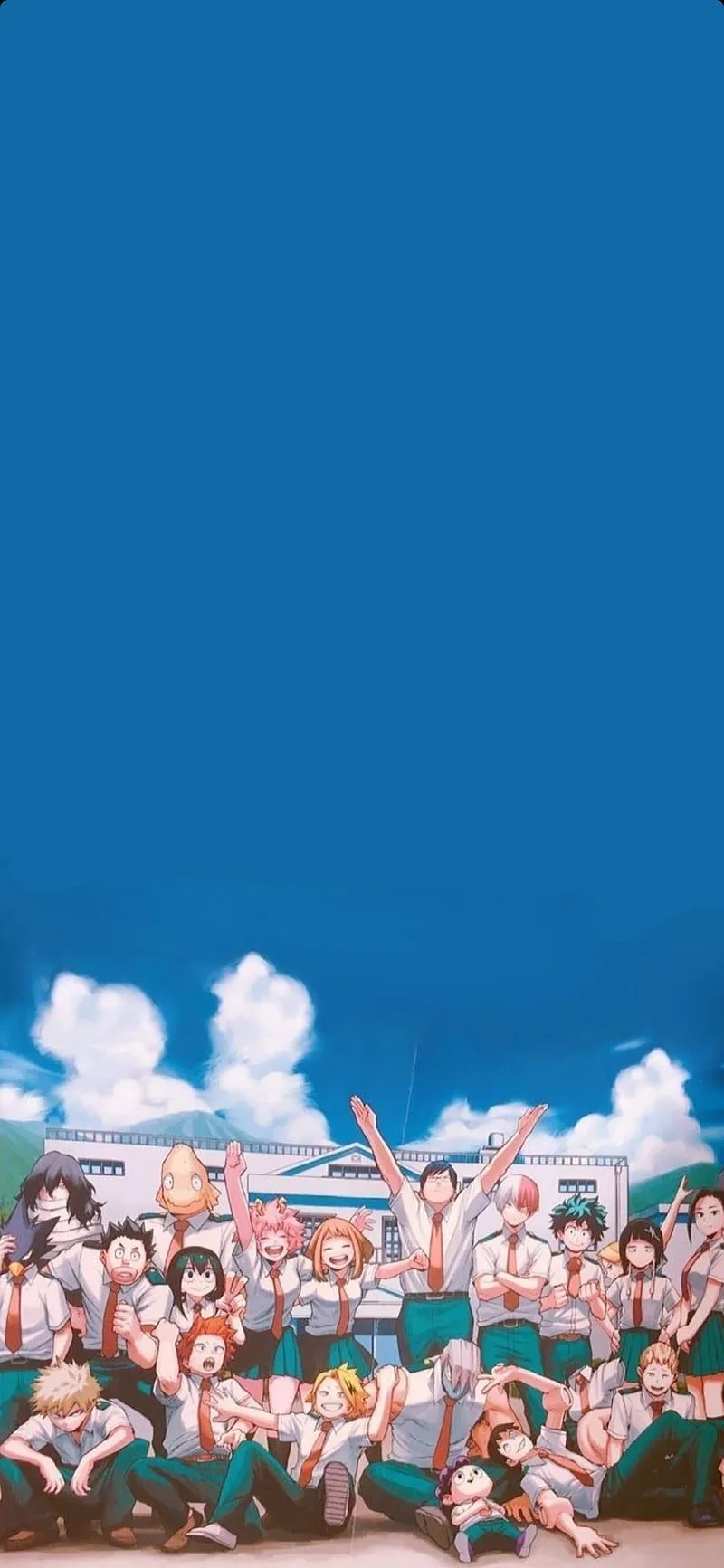 Mha class 1A, anime, deku, denki, izuku, kirishima, midoriya, myheroacademia, HD phone wallpaper