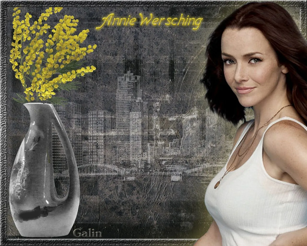 Wersch Flowers Wallpaper Galin. Wallpaper. Fan Art. Annie Wersching Picture
